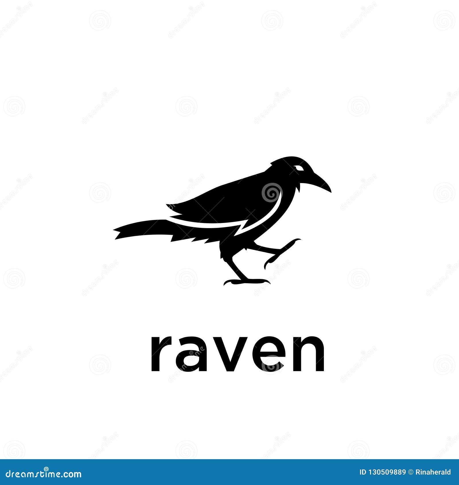 Download Simple Raven Logo Black Outline Line Set Silhouette Logo Icon Designs Vector For Logo Icon Stamp ...