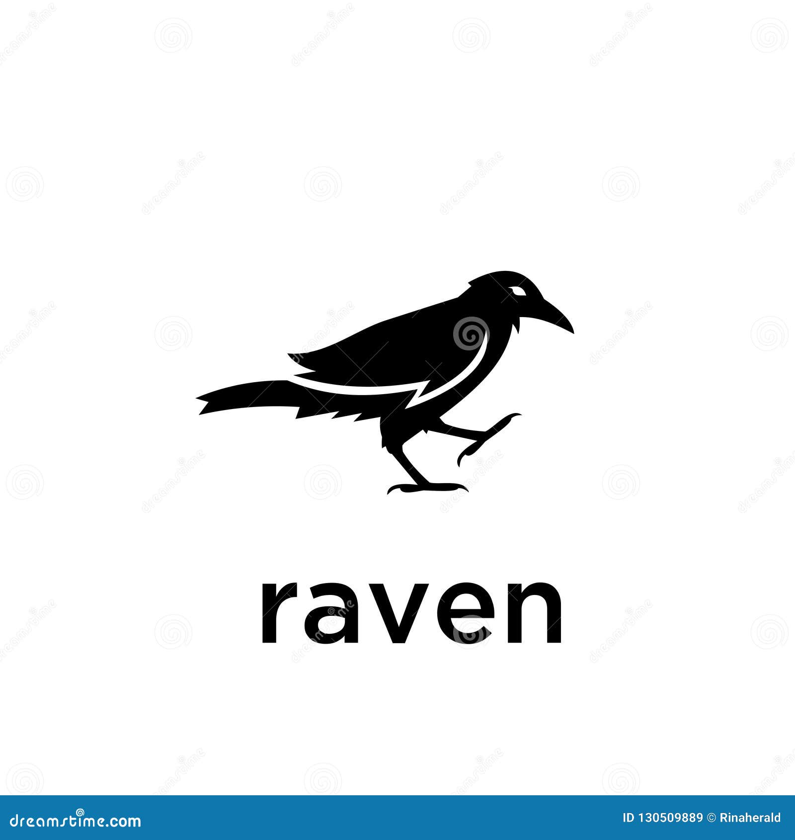 Download Simple Raven Logo Black Outline Line Set Silhouette Logo ...