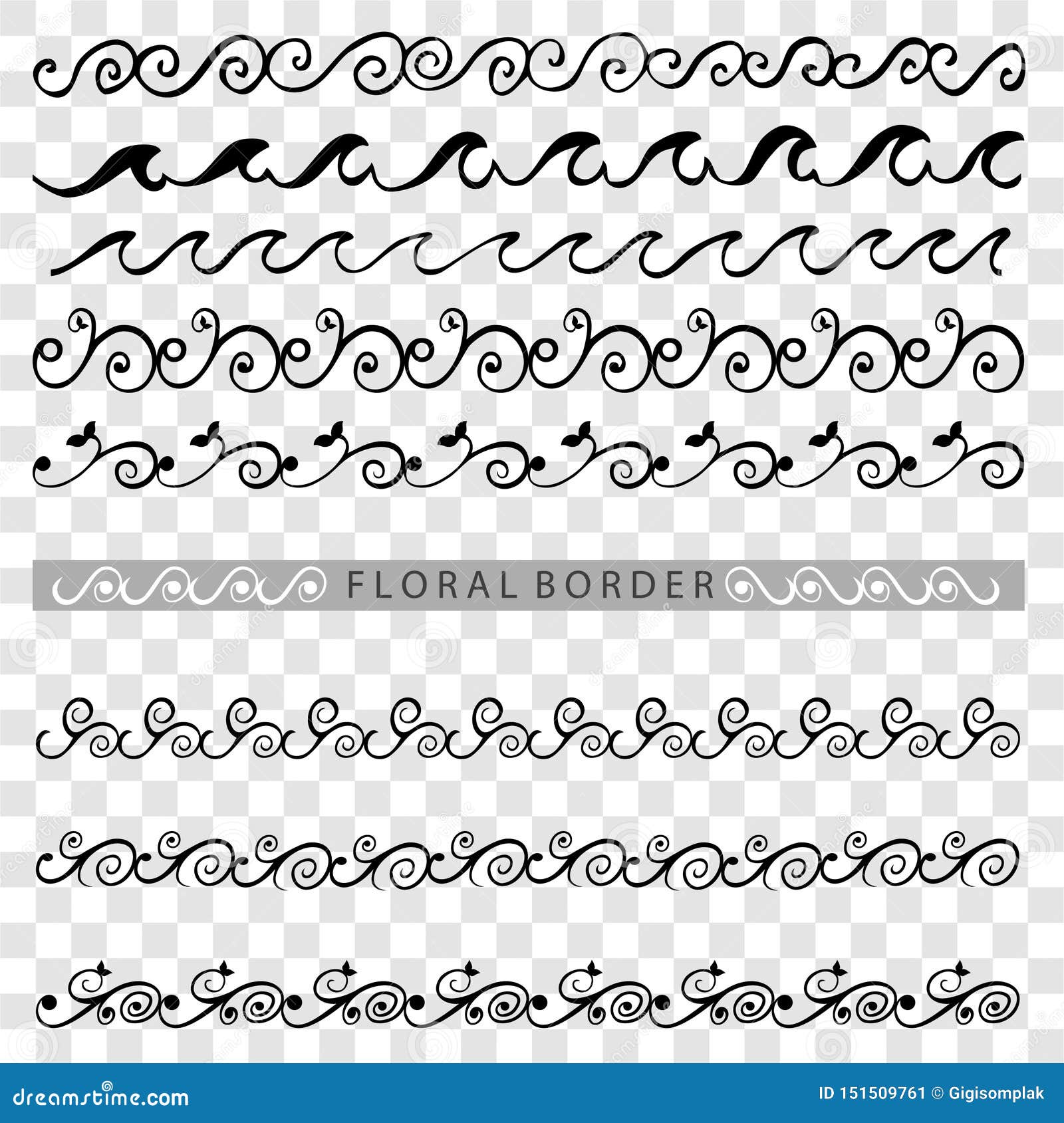 Simple Seamless Vector Hand Draw Sketch Black and White Doodle