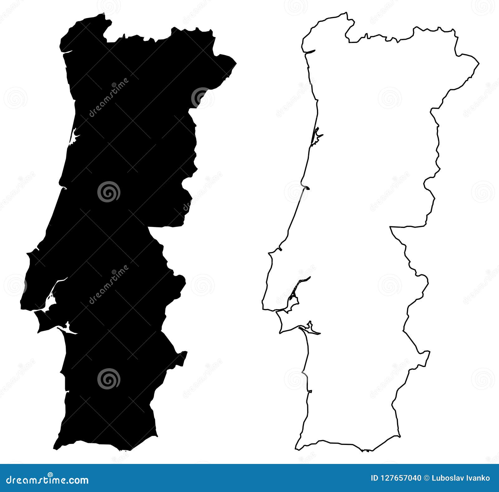 14+ Portugal Map Outline Background