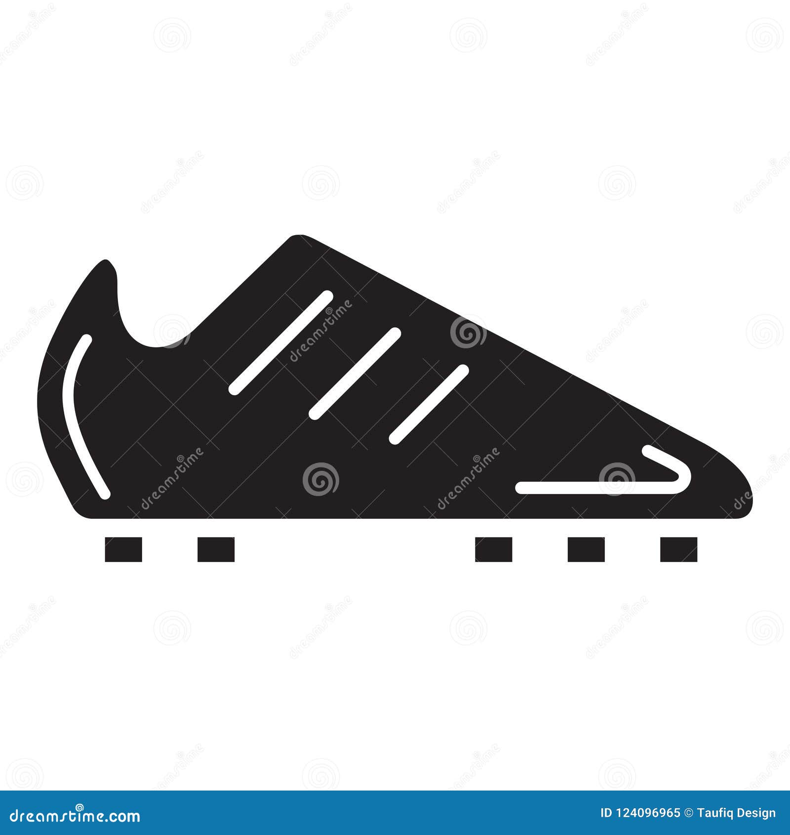 simple soccer shoes related  flat icon. glyph style. 128x128 pixel.