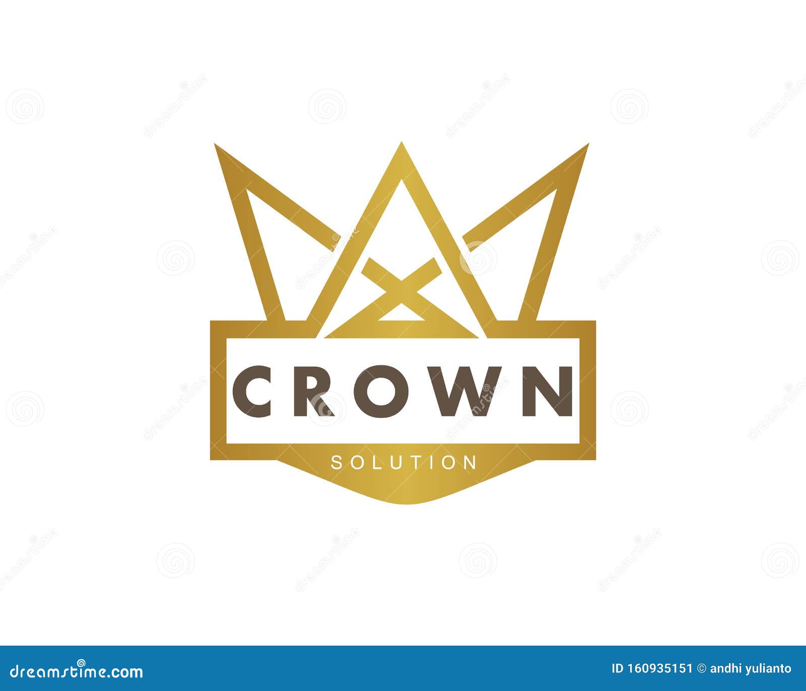 Simple And Sophisticated Crown Vector Logo Design For Jewelry Fabrication And Clothing Brand Stock Illustration Illustration Of Exclusive Vector