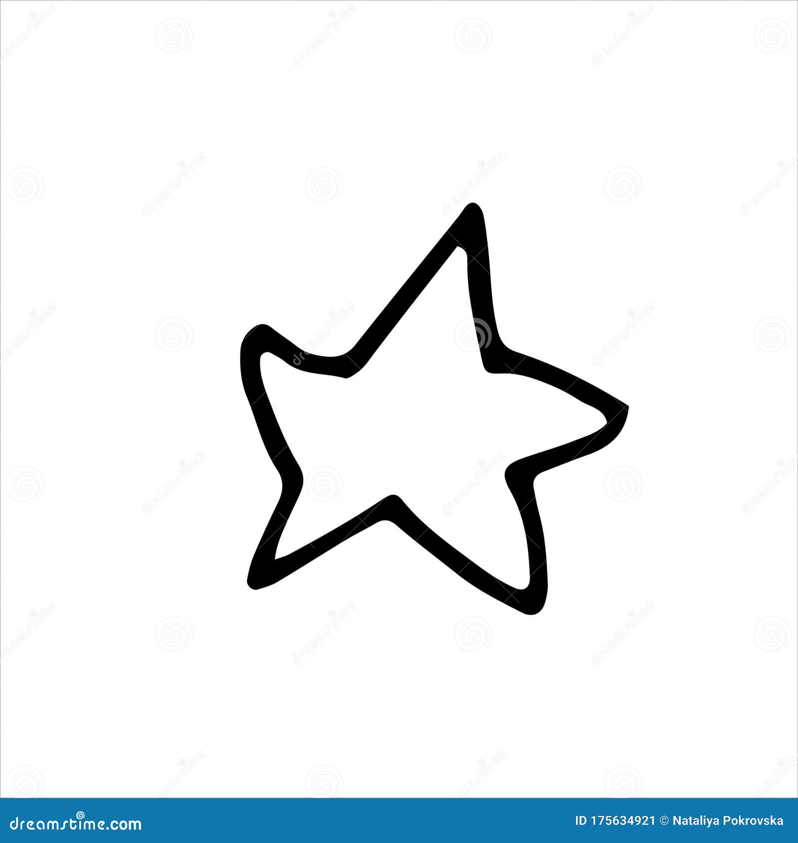 Simple Star Drawn in Outline Isolated on White. Single Vector Illustration in Cartoon Doodle Style Stock Vector - Illustration of decoration, logo: 175634921 Simple Star Drawn in Outline Isolated on White. Single Vector Illustration in Cartoon Doodle Style Stock Vector - Illustration of decoration, logo: 175634921