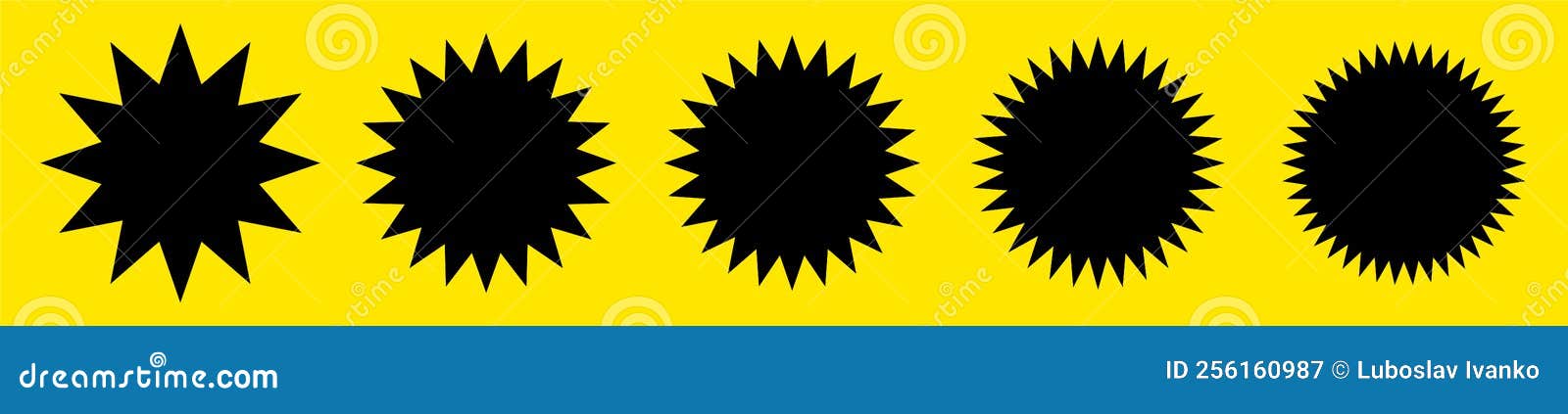 simple sticker like s - circles with zigzag edge