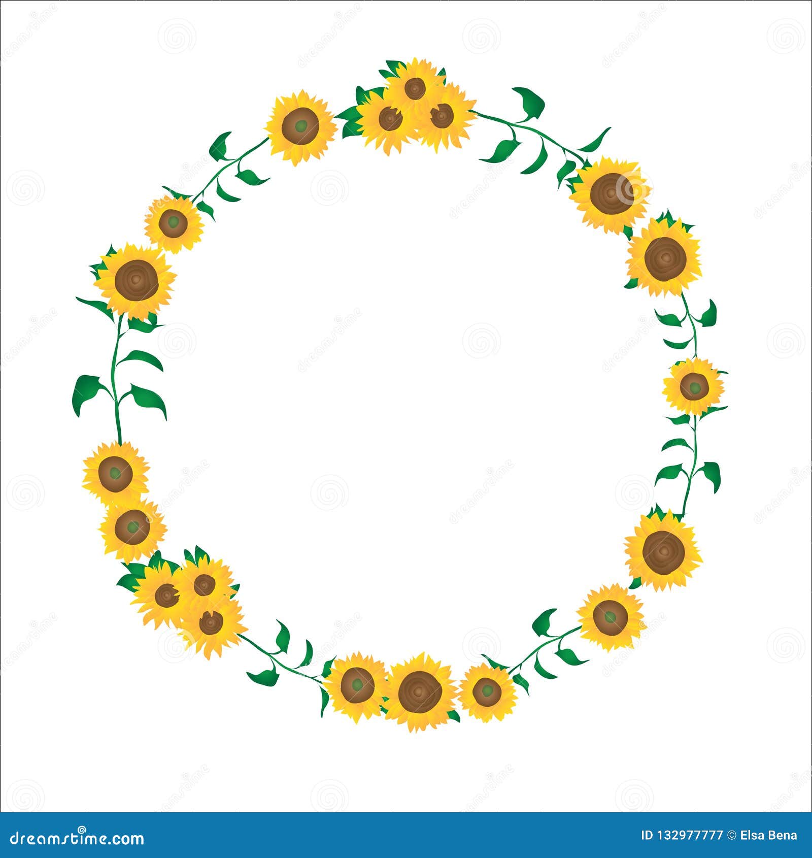 Download Sunflower Border Svg - Layered SVG Cut File