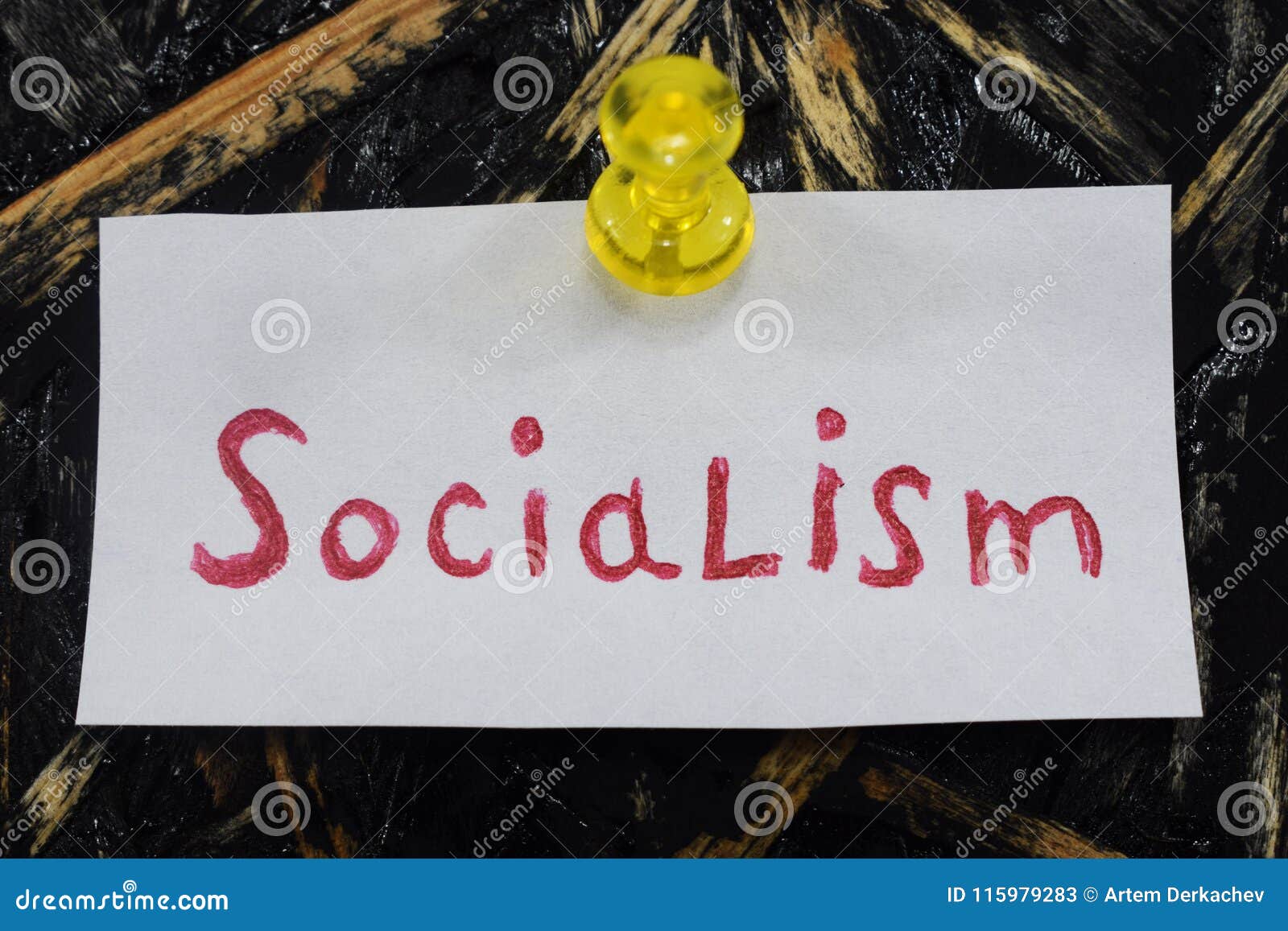 a simple and understandable inscription, socialism