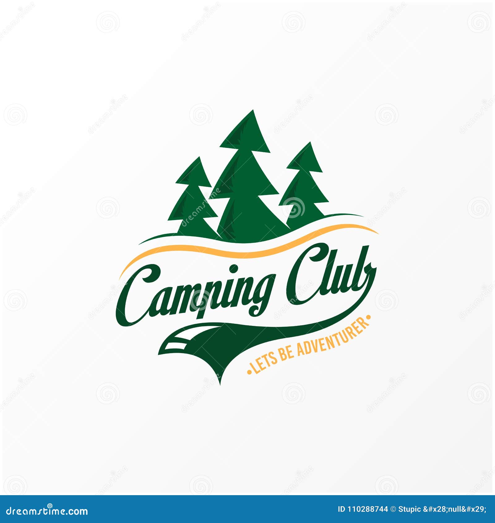 Creative Camping Logo Vector Art Logo Stock Illustration Illustration
