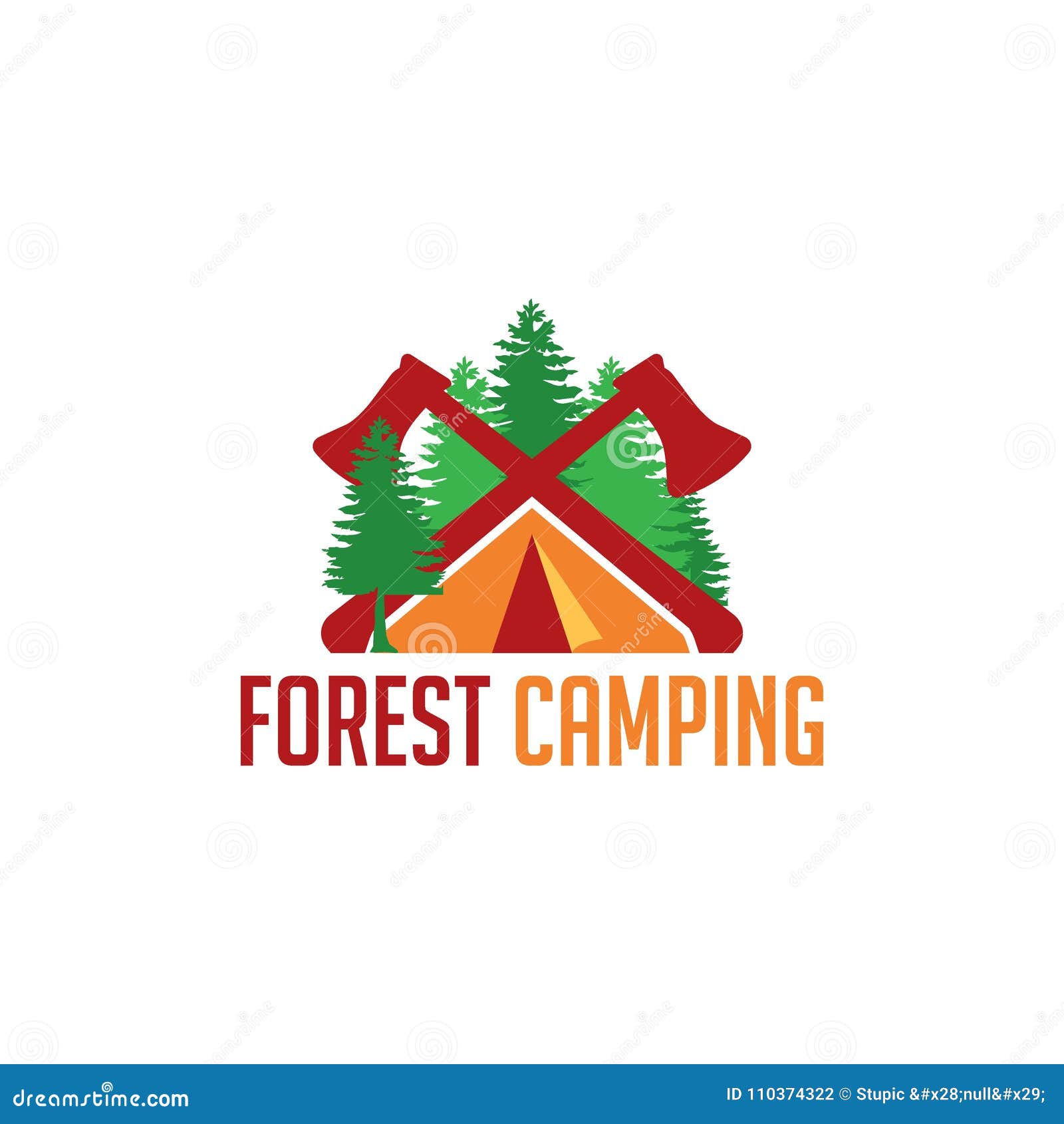 Creative Camping Logo Vector Art Logo Stock Illustration - Illustration ...