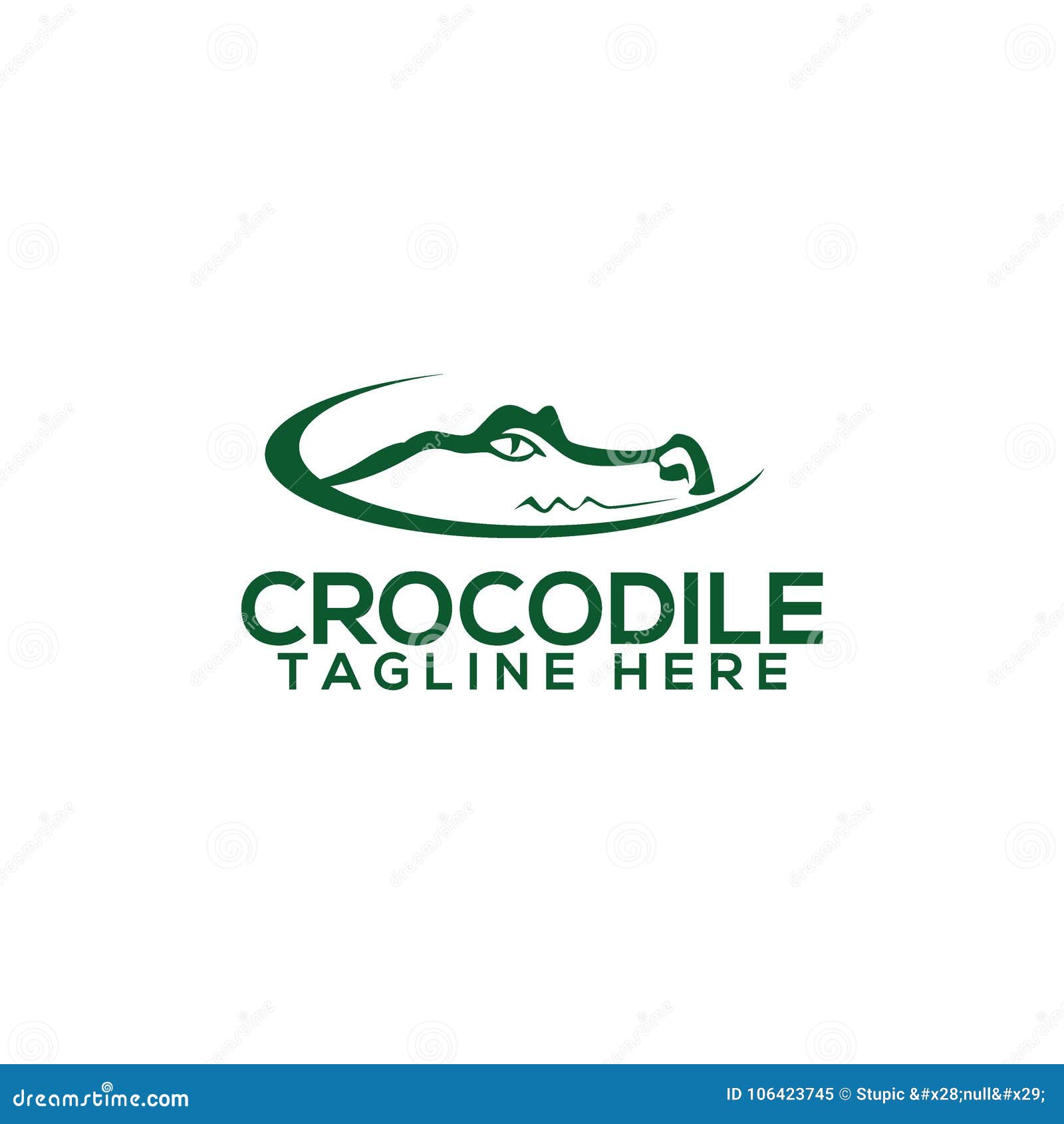 Crocodile Logo Vector Art Logo Template And Illustration Stock Vector