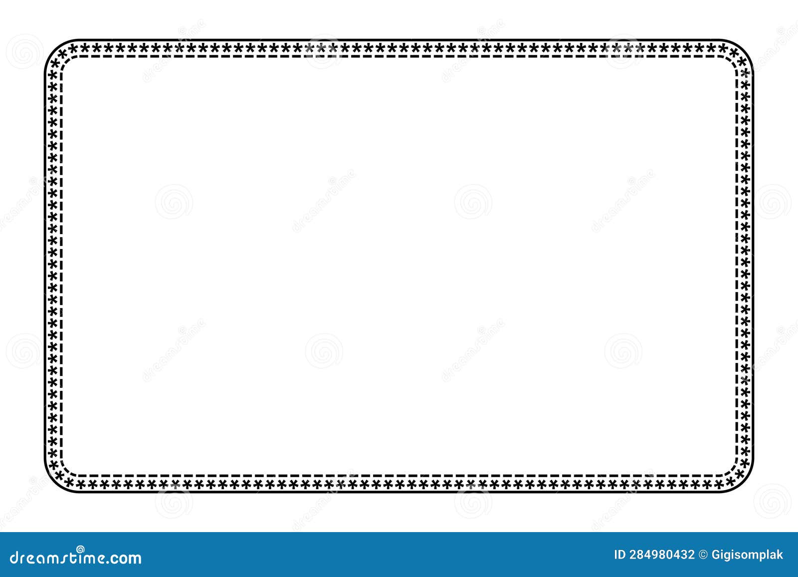 Simple Vector Basic Shape Frame, for Certificate, Placard or Element