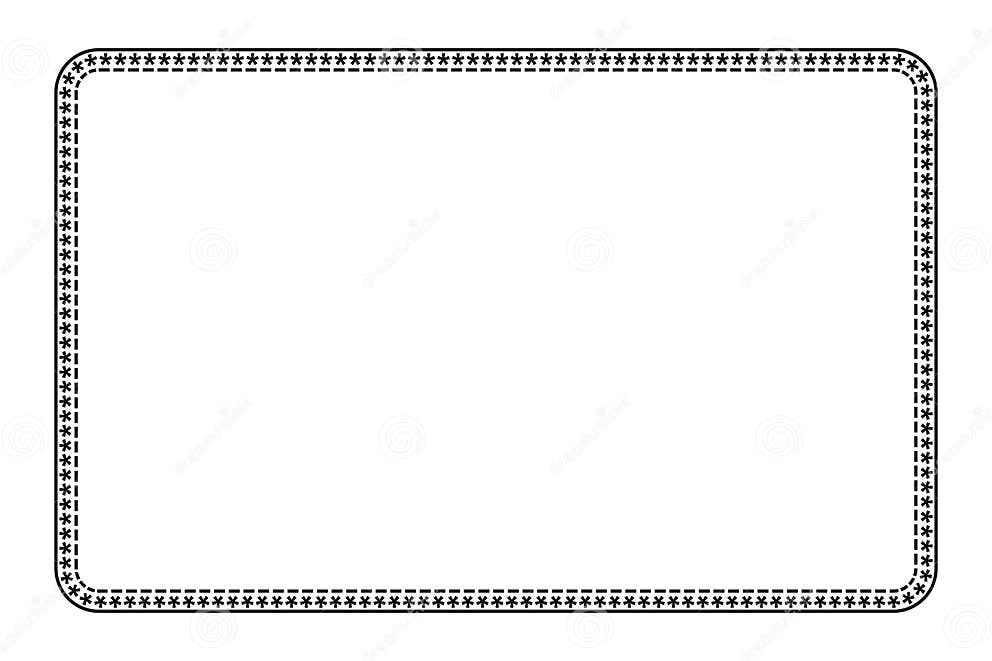 Simple Vector Basic Shape Frame, for Certificate, Placard or Element