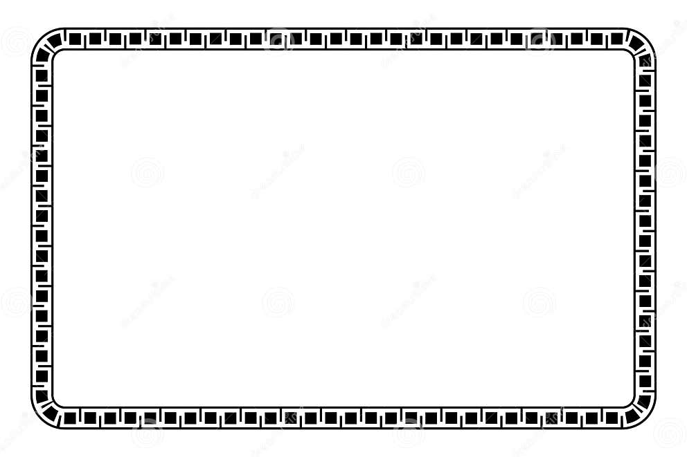 Simple Vector Basic Shape Frame, for Certificate, Placard or Element