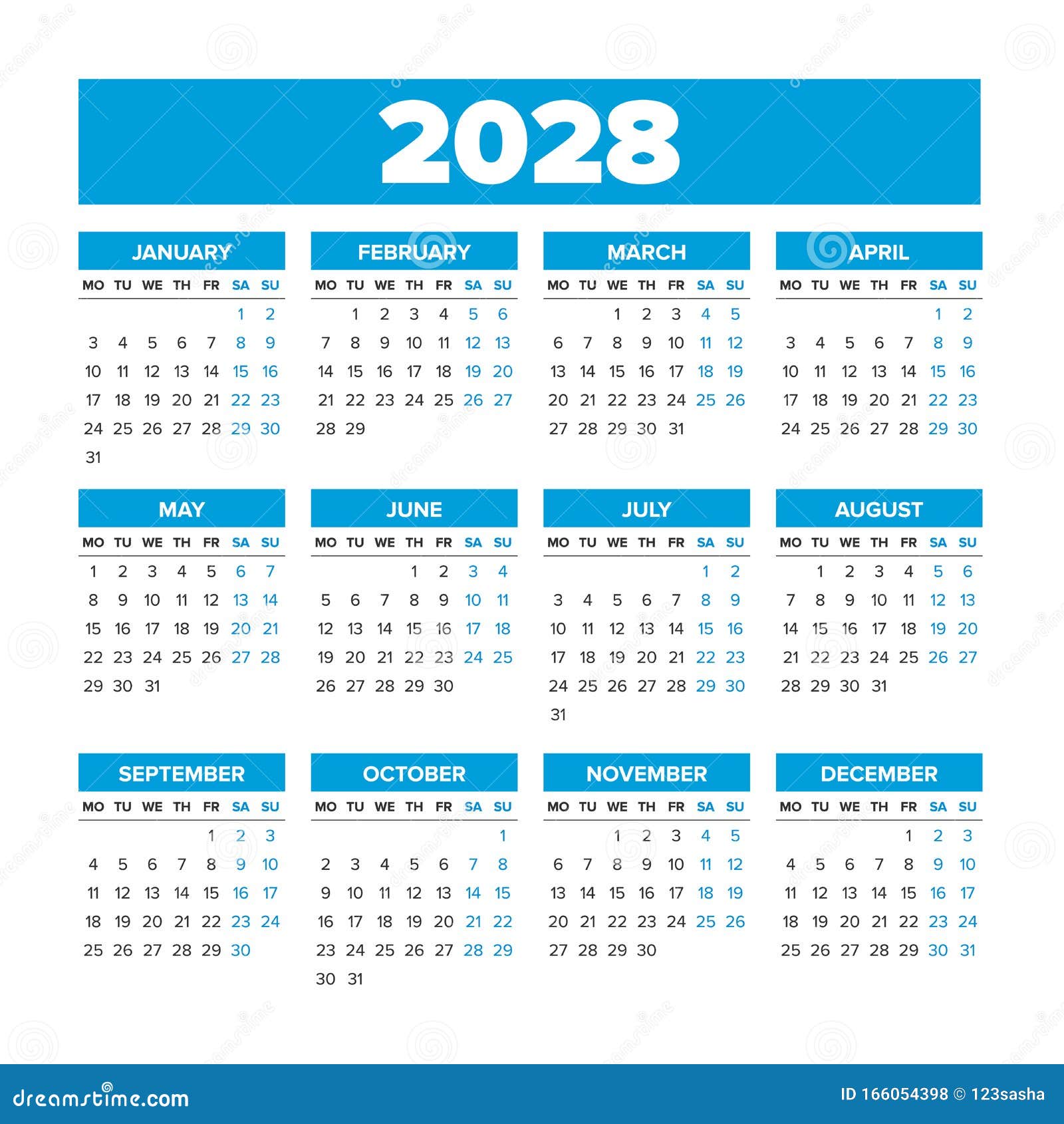 simple-vector-calendar-2028-weeks-start-on-monday-stock-vector-illustration-of-background