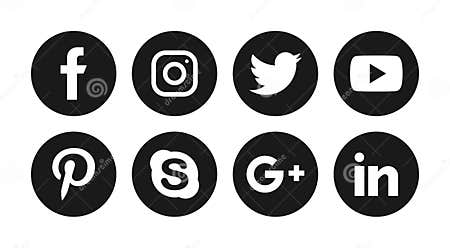 Social media icons editorial stock image. Illustration of friend ...