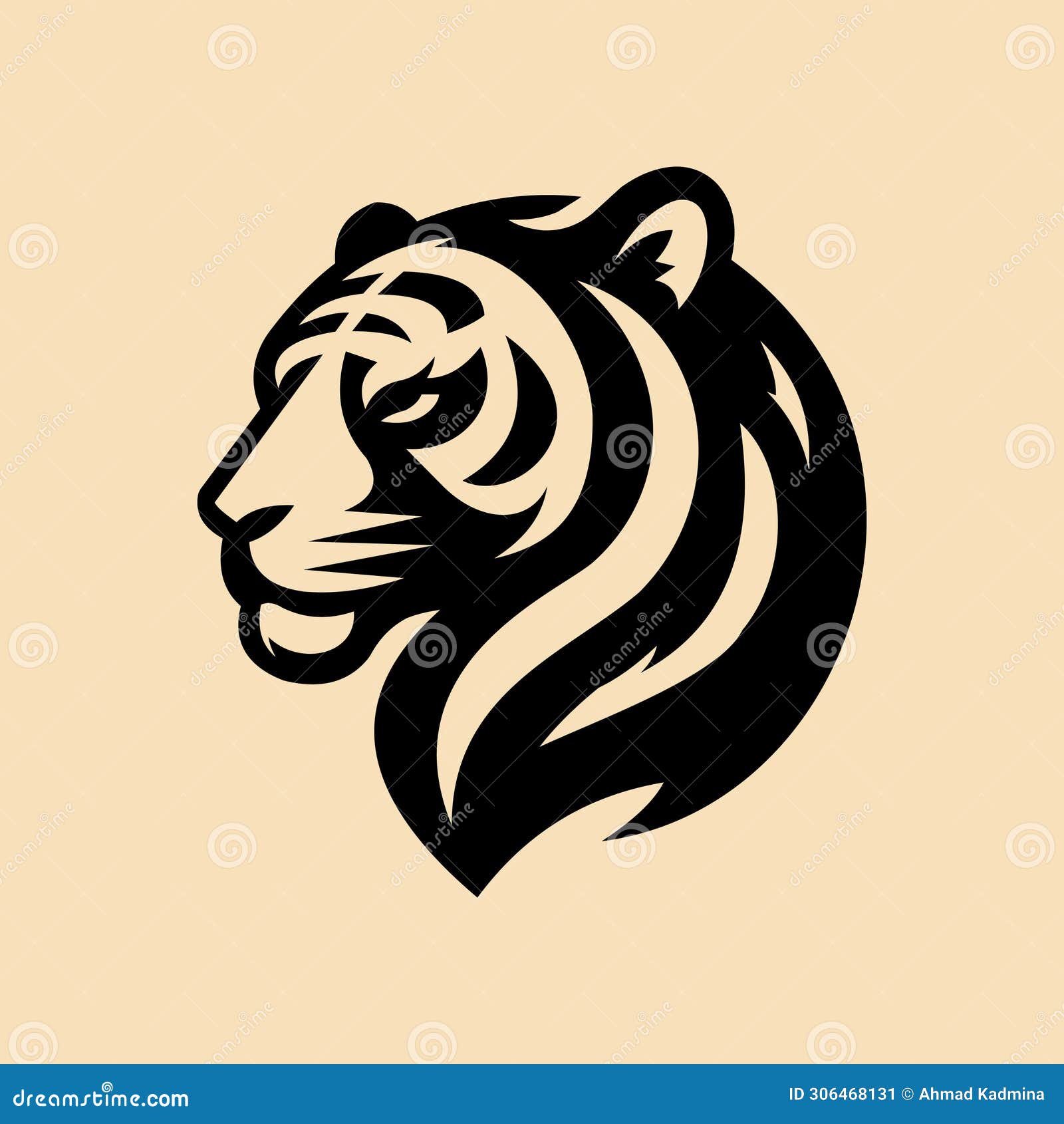 simple  of tiger head
