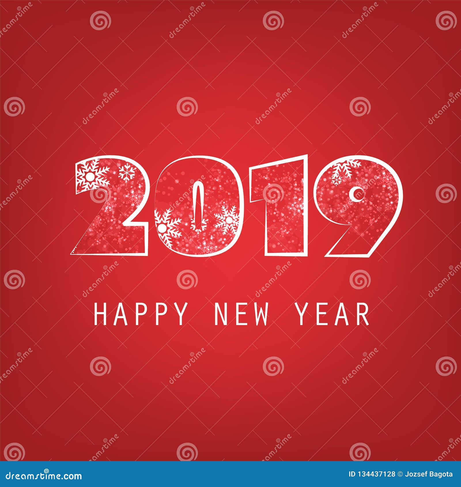 simple white and red new year card cover or background bubbly cover