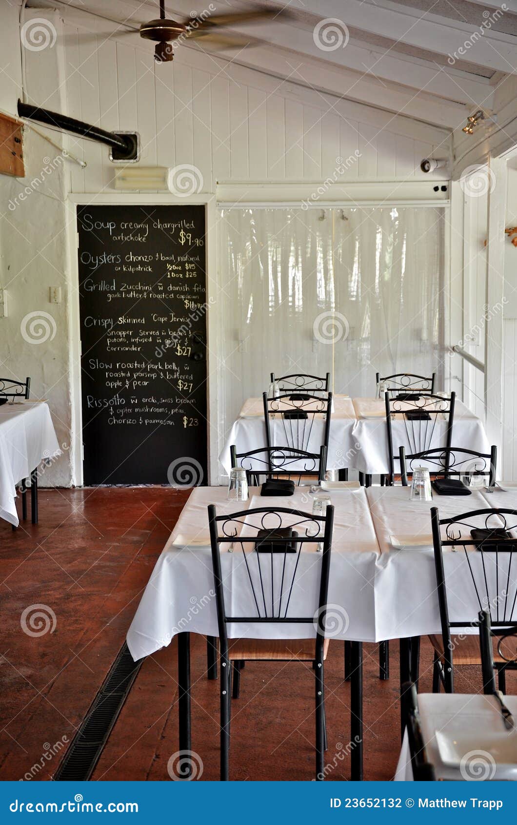 Simple White Restaurant Interior Stock Photography - Image: 23652132