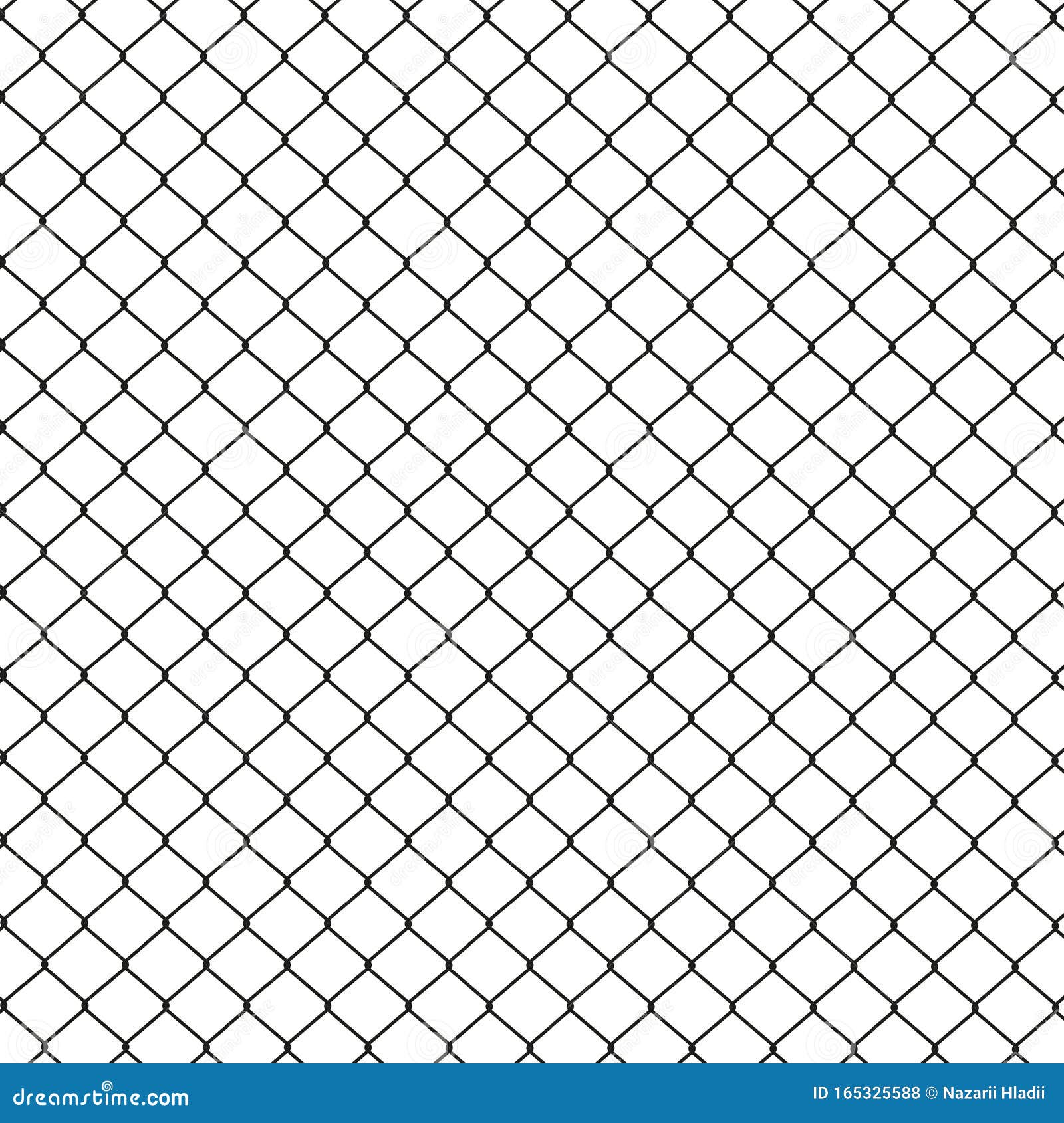 Simple Wired Fence Pattern. Vector Illustration. Isolated. Stock Vector ...