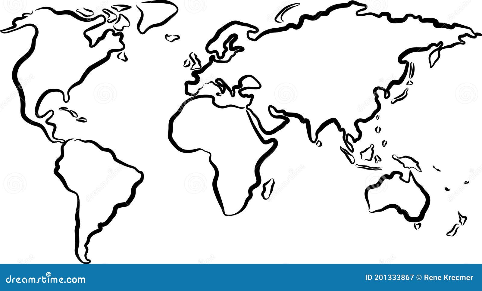 Draw A Map Of The World Map