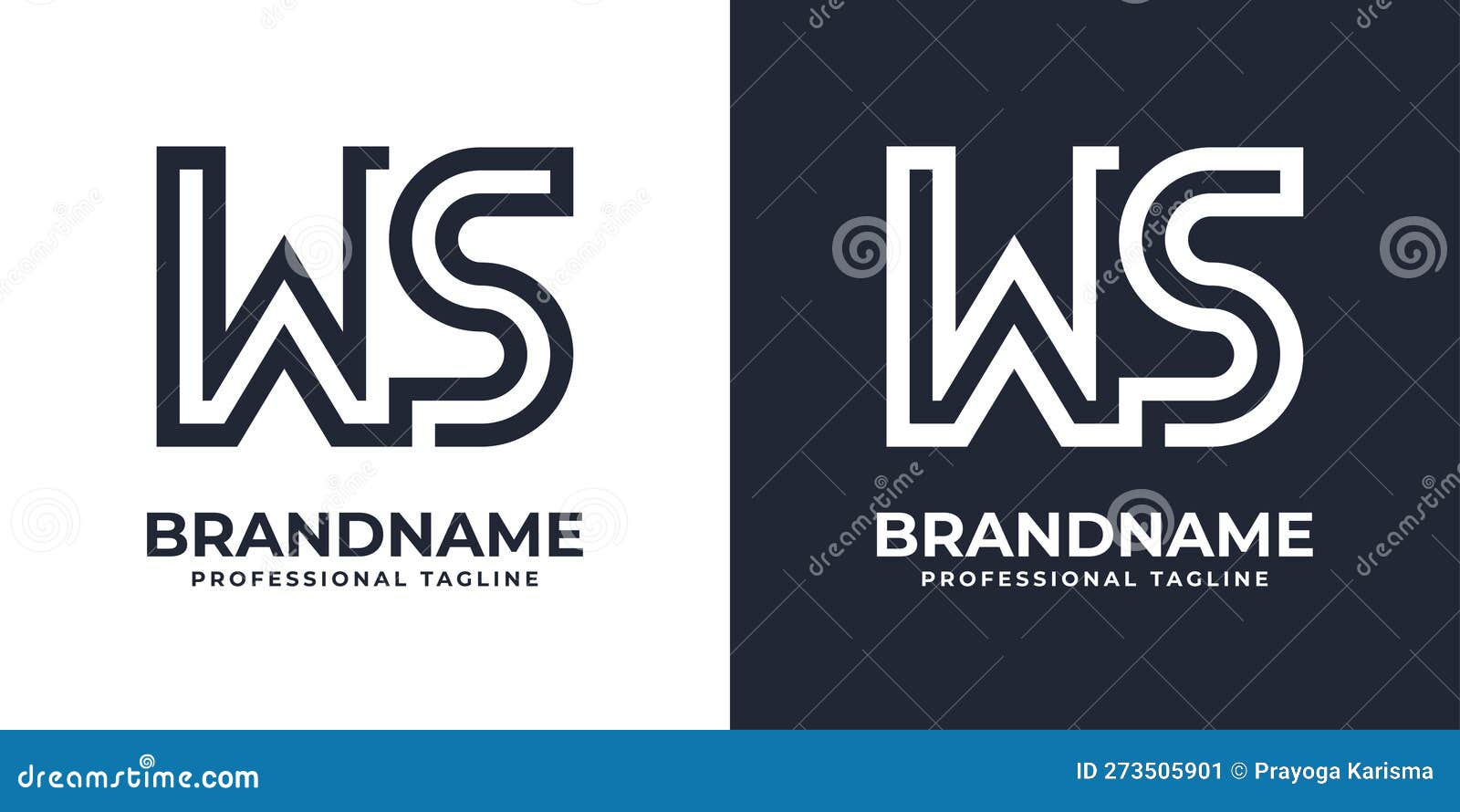 Simple WS Monogram Logo, Suitable for Any Business with WS or SW ...