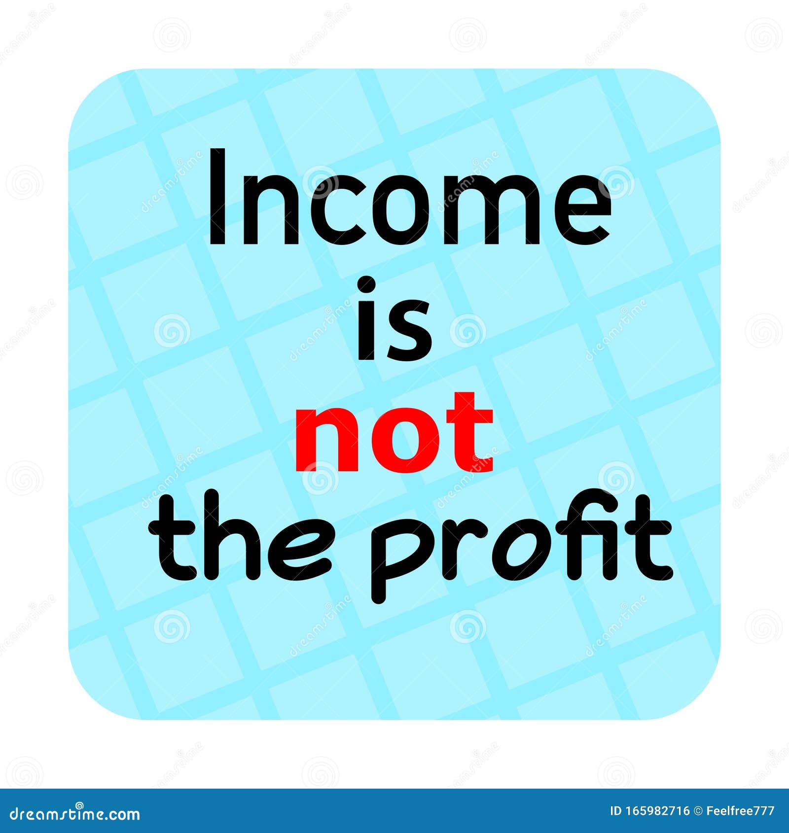 income is not profit, big resolution template