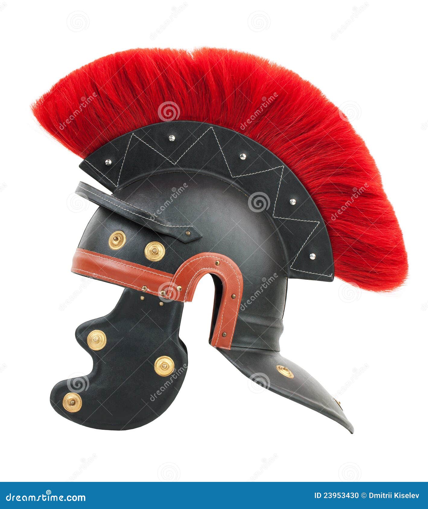 simulation of a roman centurion helmet