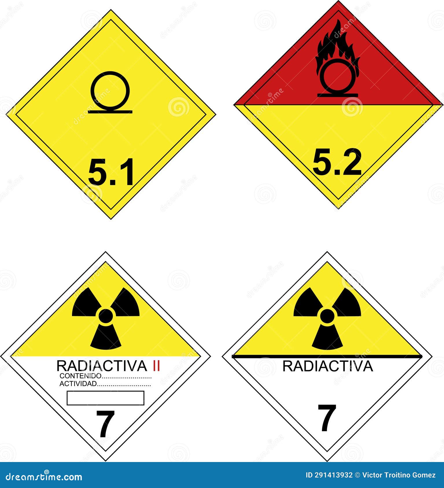 rhombus signs of clp, dangerous goods