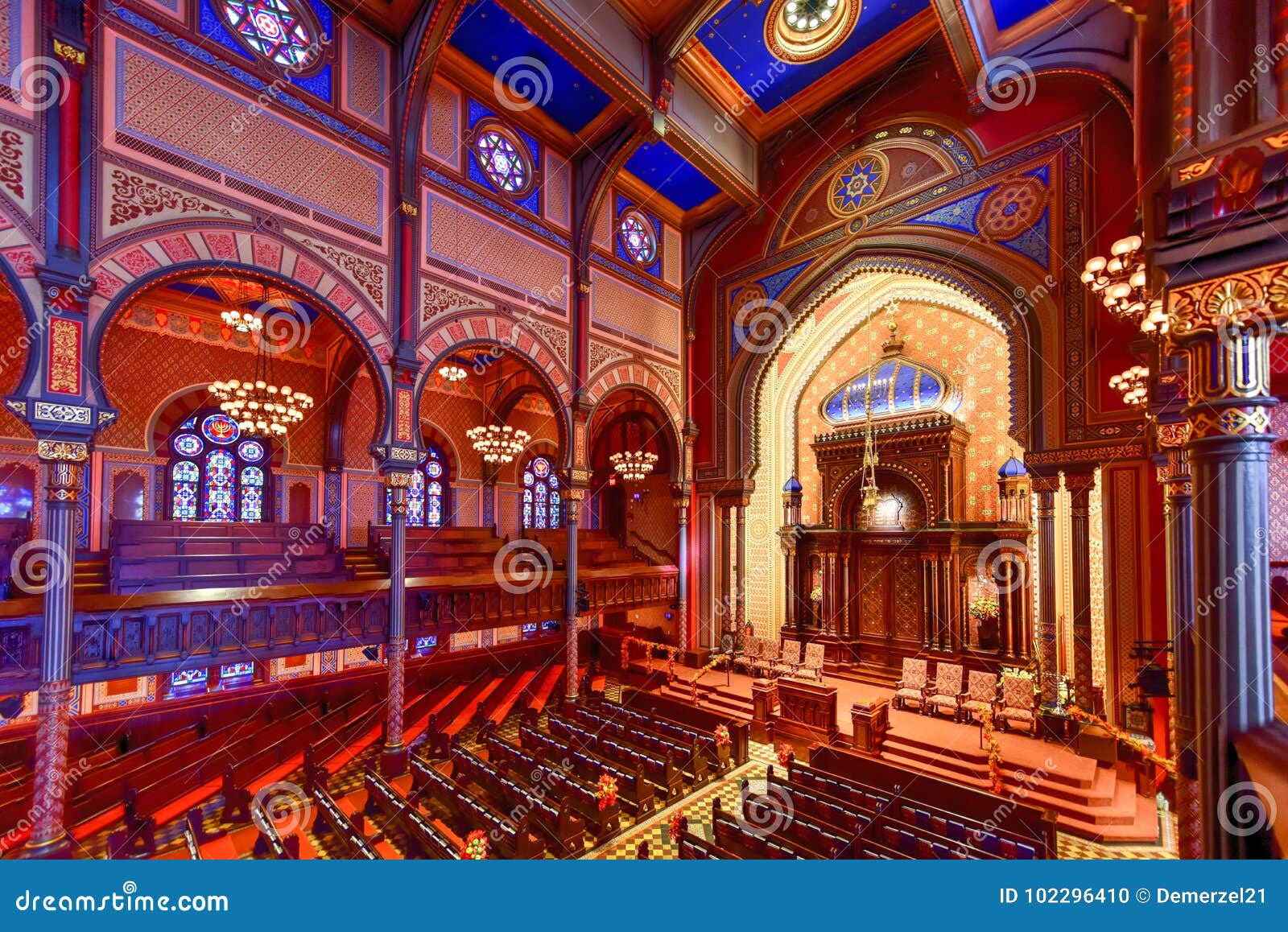 Sinagoga Central New York City Imagen editorial Imagen de