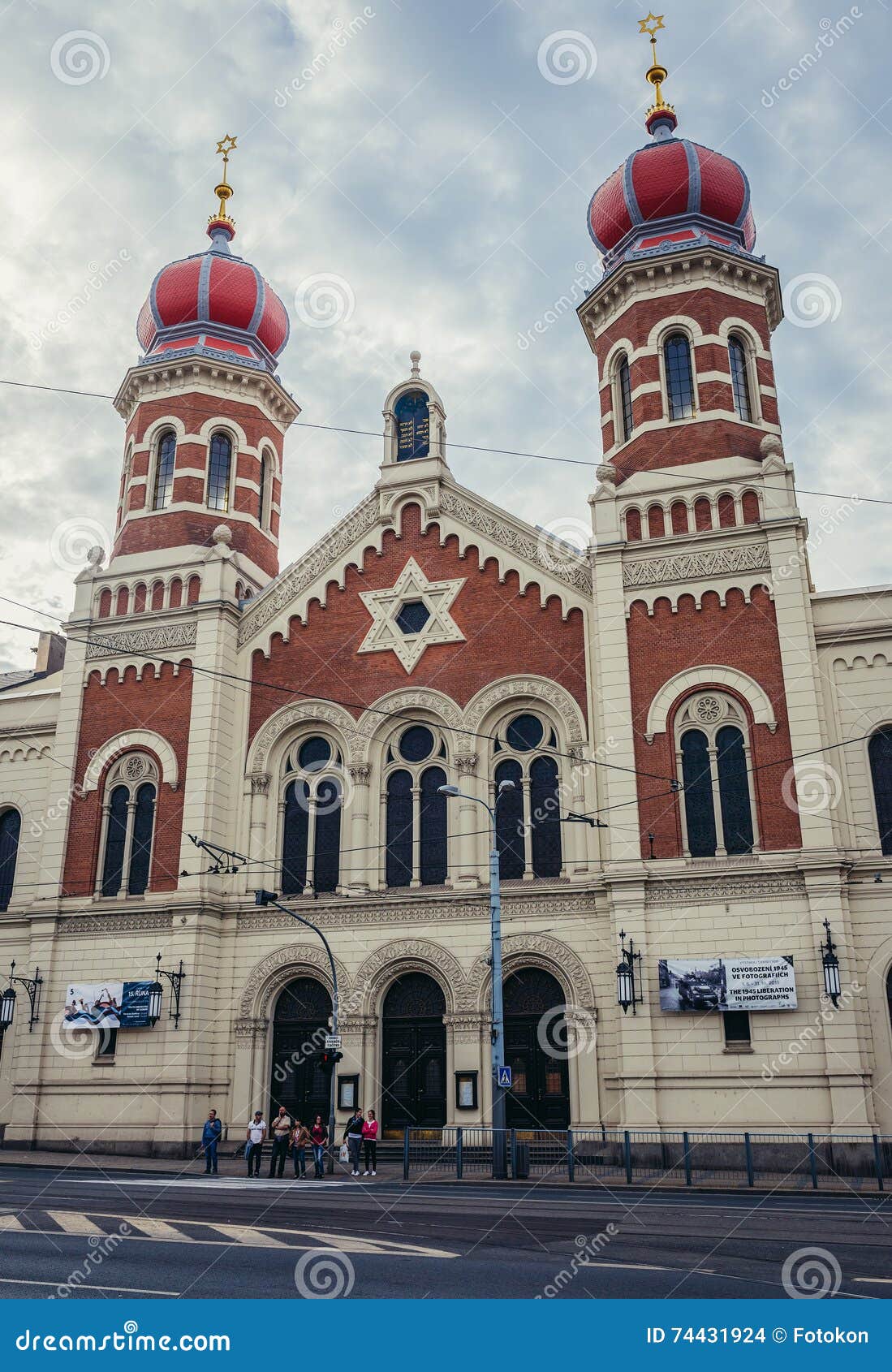 Sinagoga em Pilsen imagem de stock editorial. Imagem de central