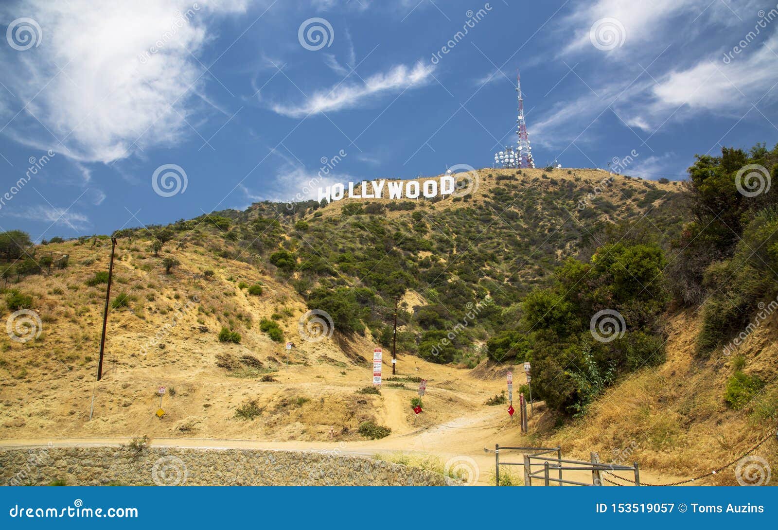 O Sinal De Hollywood Localizado Na Califórnia, EUA Foto Royalty