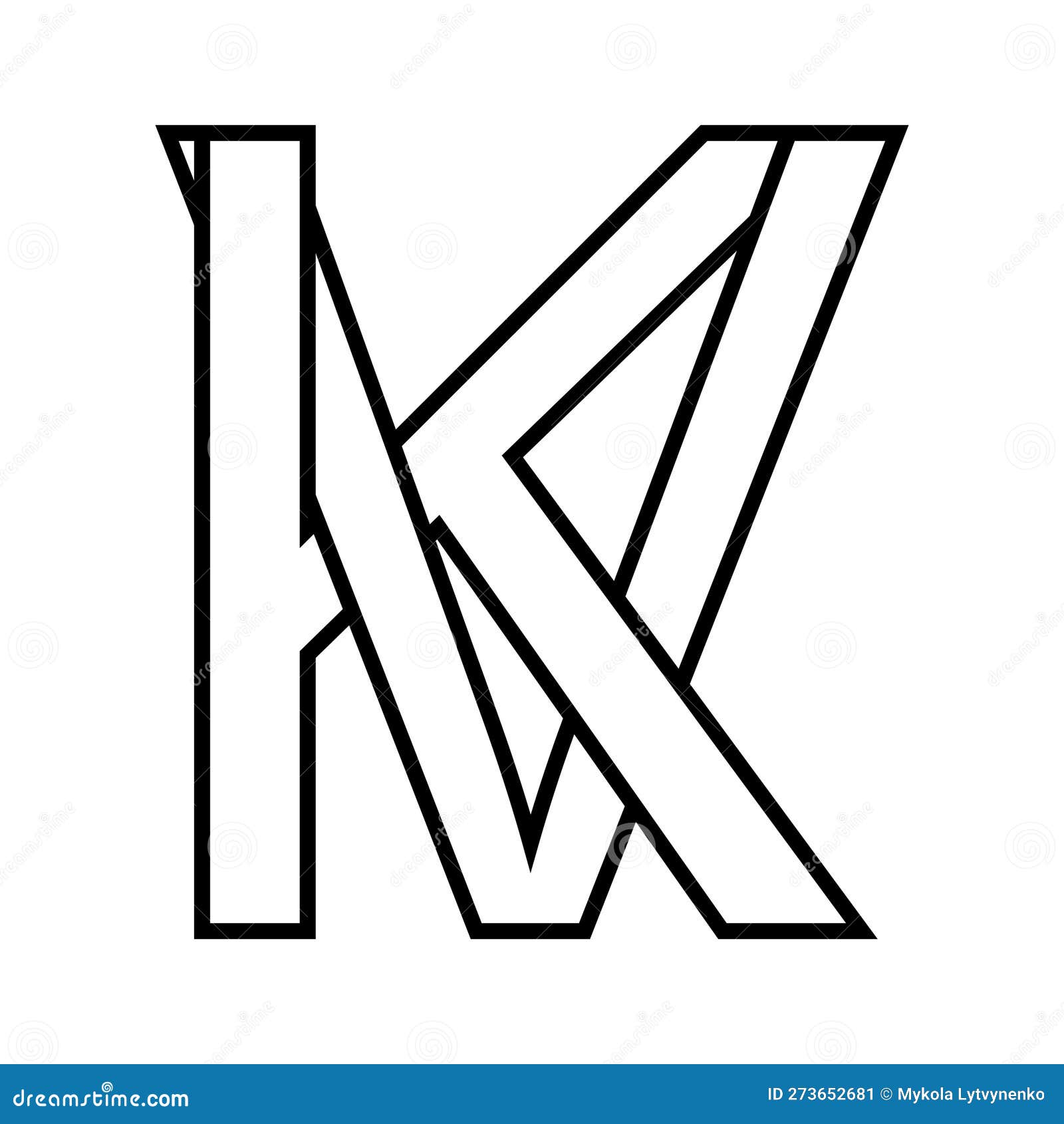 Vk Logo Design Vector Template: vetor stock (livre de direitos
