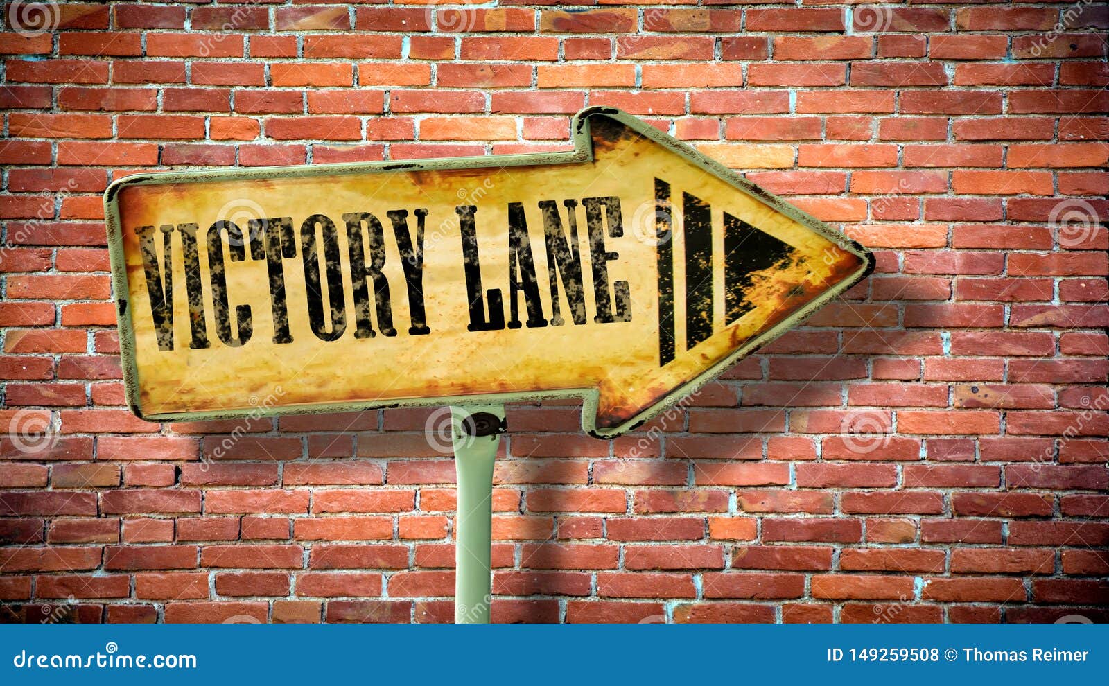Sinal De Rua a Victory Lane Foto de Stock Imagem de vida, pista
