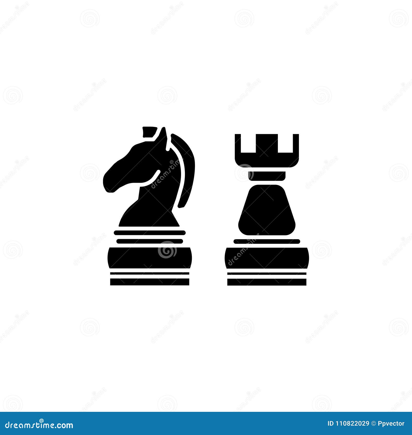 Ícone do tabuleiro de xadrez símbolo de ilustração de xadrez de