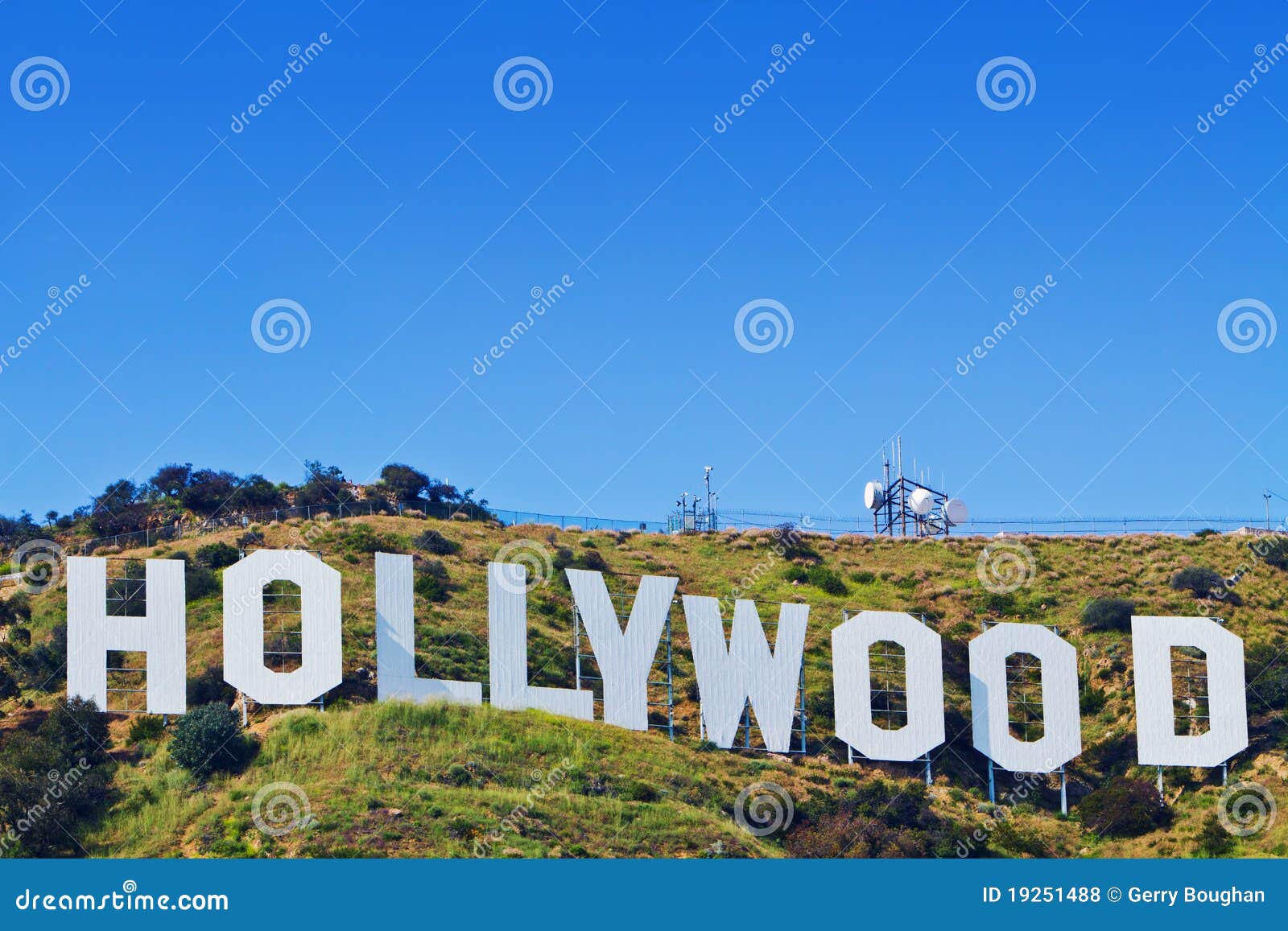 Sinal de Hollywood imagem de stock editorial. Imagem de montanhas