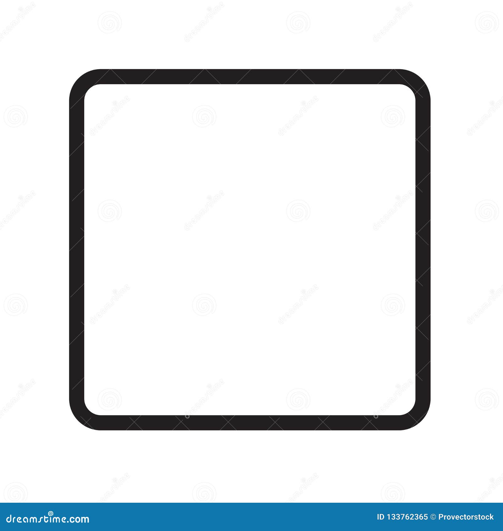 Símbolo de nós de vetor quadrado ícone 3d