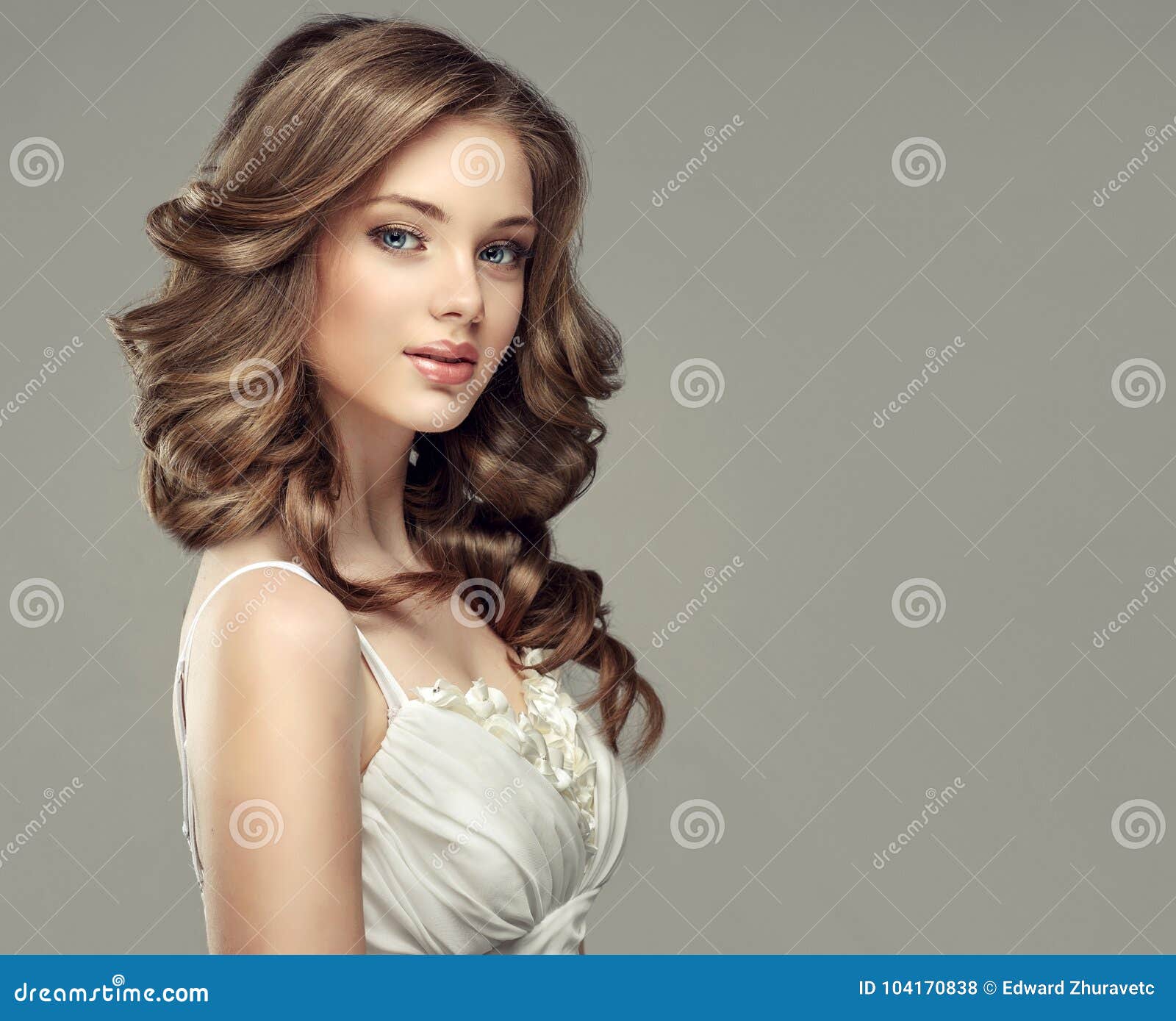 Sincere and Tender Look of Young and Gorgeous Woman. Stock Photo - Image of  hairdress, face: 104170838