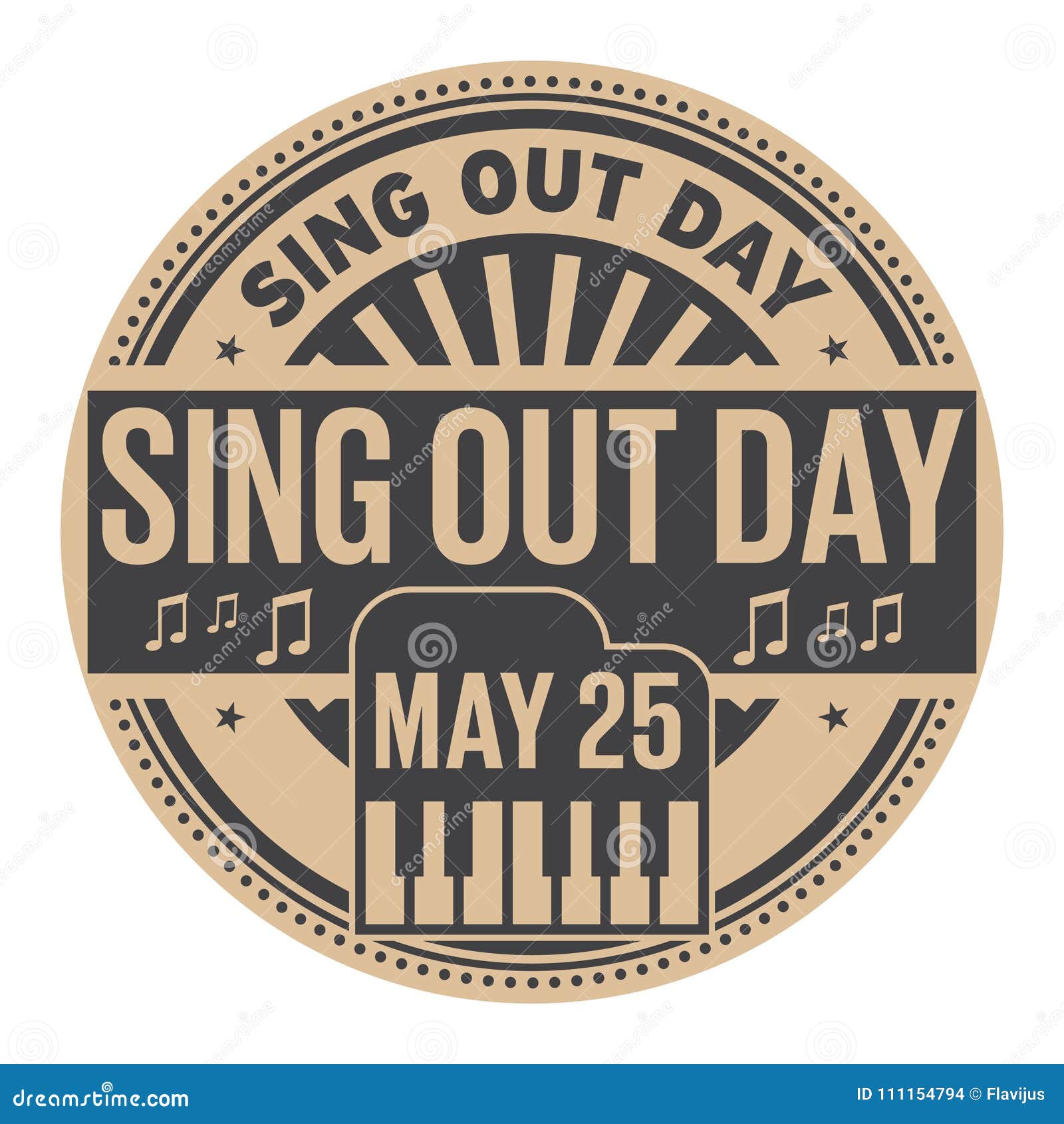 Sing Out Day stamp