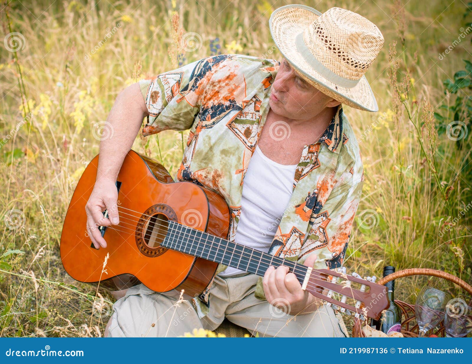 Funny Older Man in Print Shirt Tourist Playing Guitar Stock Photo - Image of musician, cultures: 219987136 Funny Older Man in Print Shirt Tourist Playing Guitar Stock Photo - Image of musician, cultures: 219987136