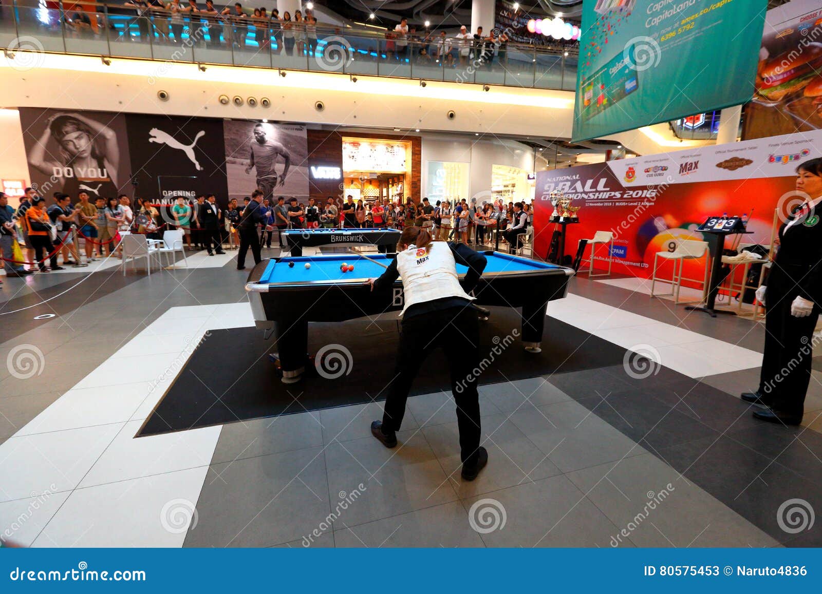 Singapore Billiards Competition Editorial Stock Photo Image of