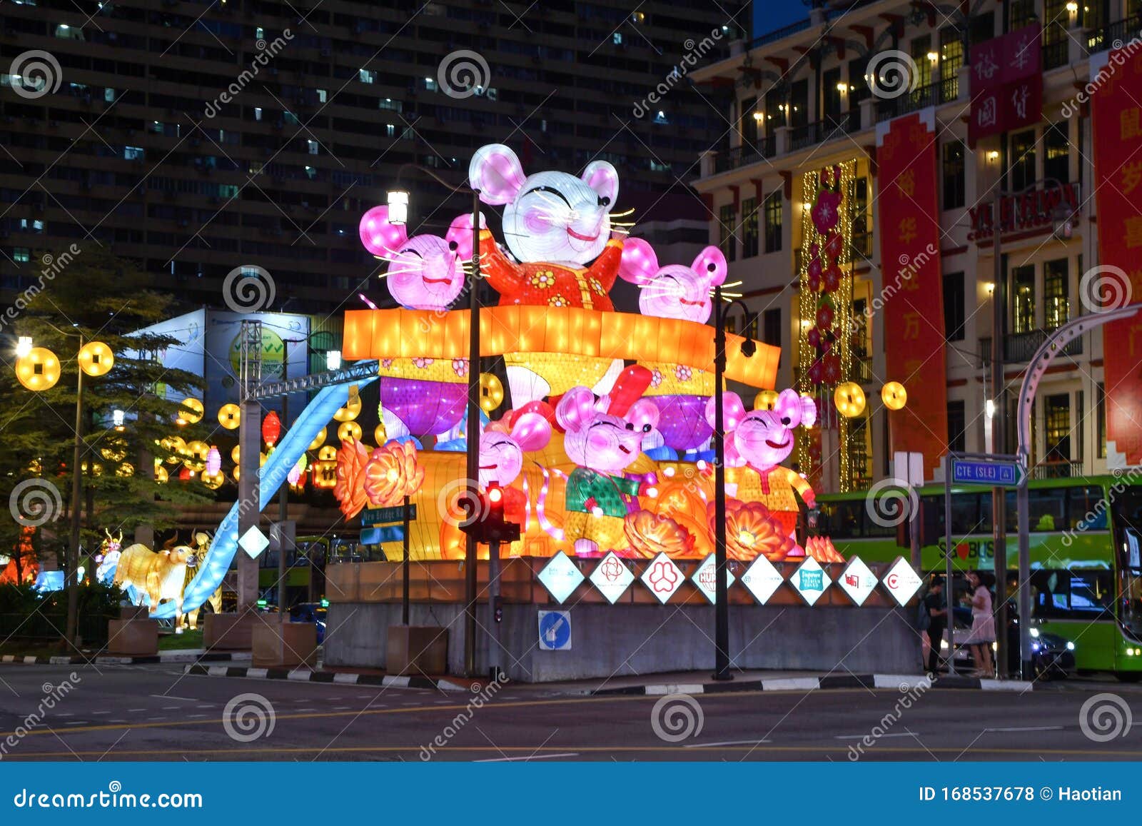 Singapore Chinatown Chinese New Year Light Up 2020 Editorial Stock Photo - Image of asia, year ...
