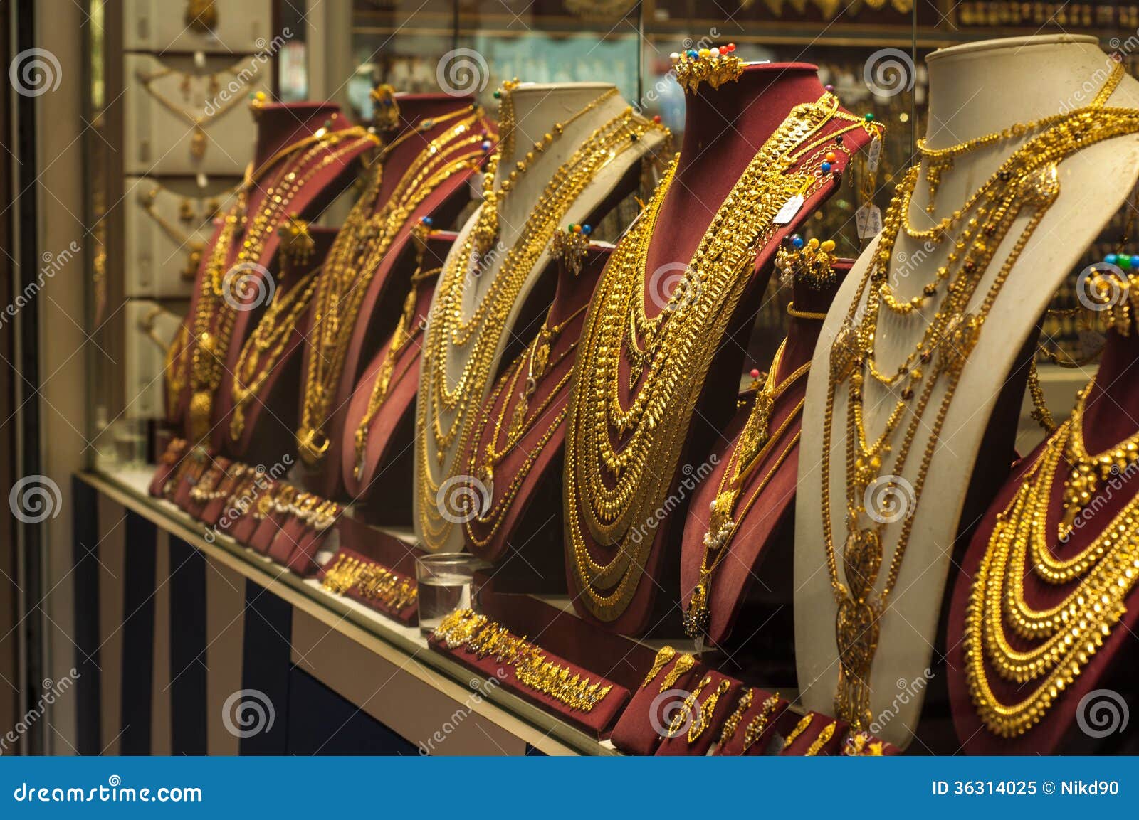 SINGAPORE - DEC 27: Indian Gold Jewelry Shop, Most Important Gif