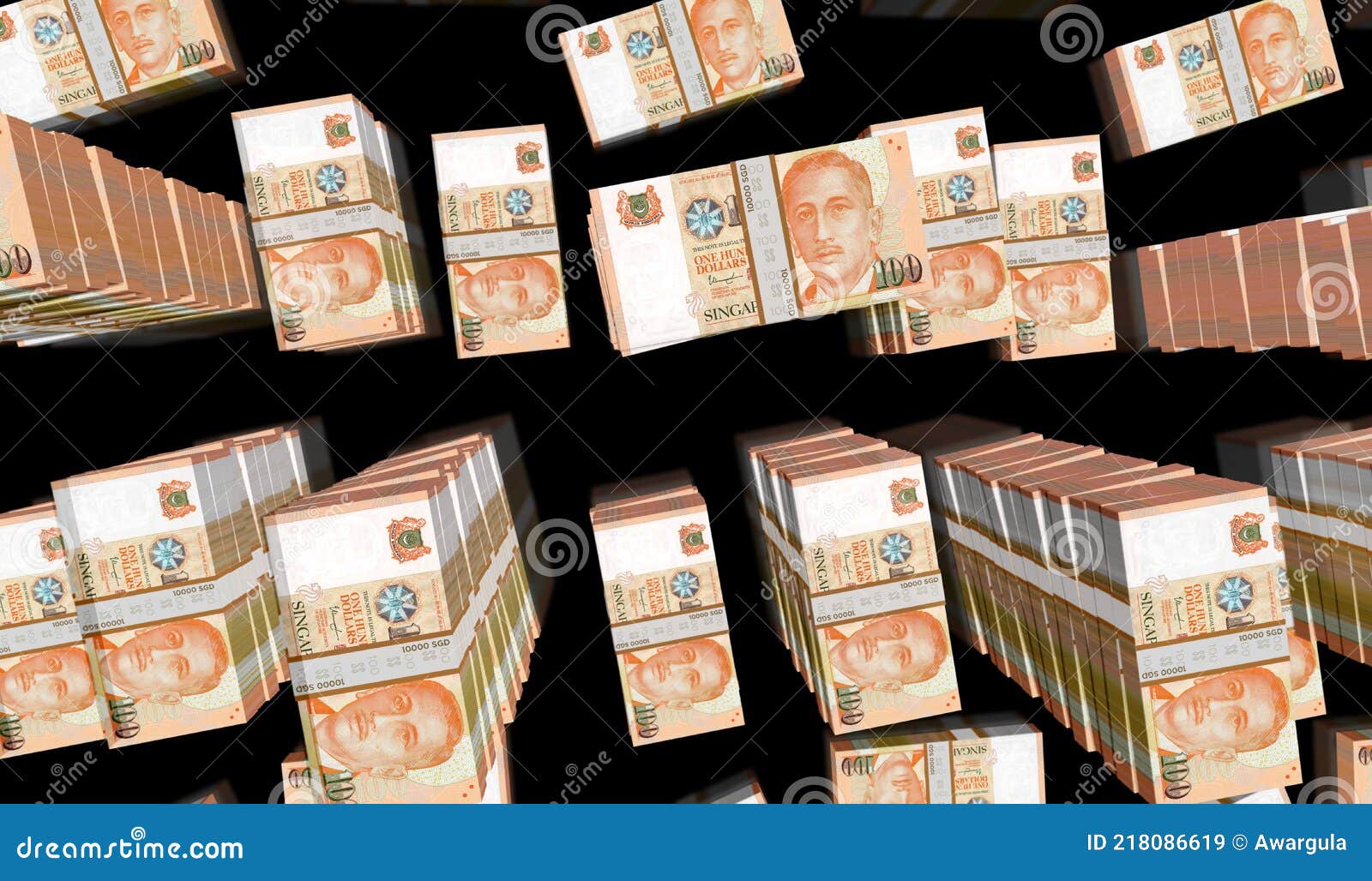 Singapore Dollar Money Banknotes Pack Illustration Stock Illustration singapore-dollar-money-banknotes-pack-illustration-stock-illustration