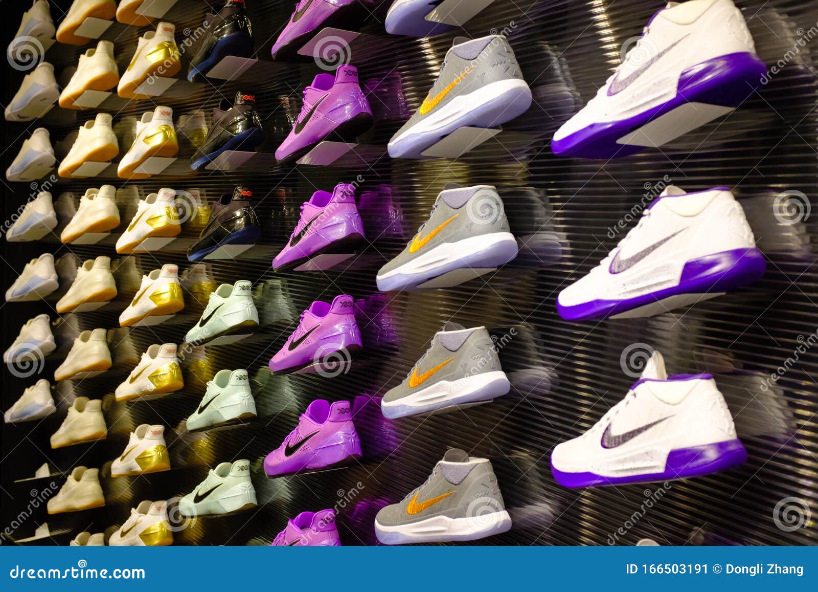 Singapore-21 JAN 2017: Nike Shoes Kobe Series Display Wall in Shopping ...