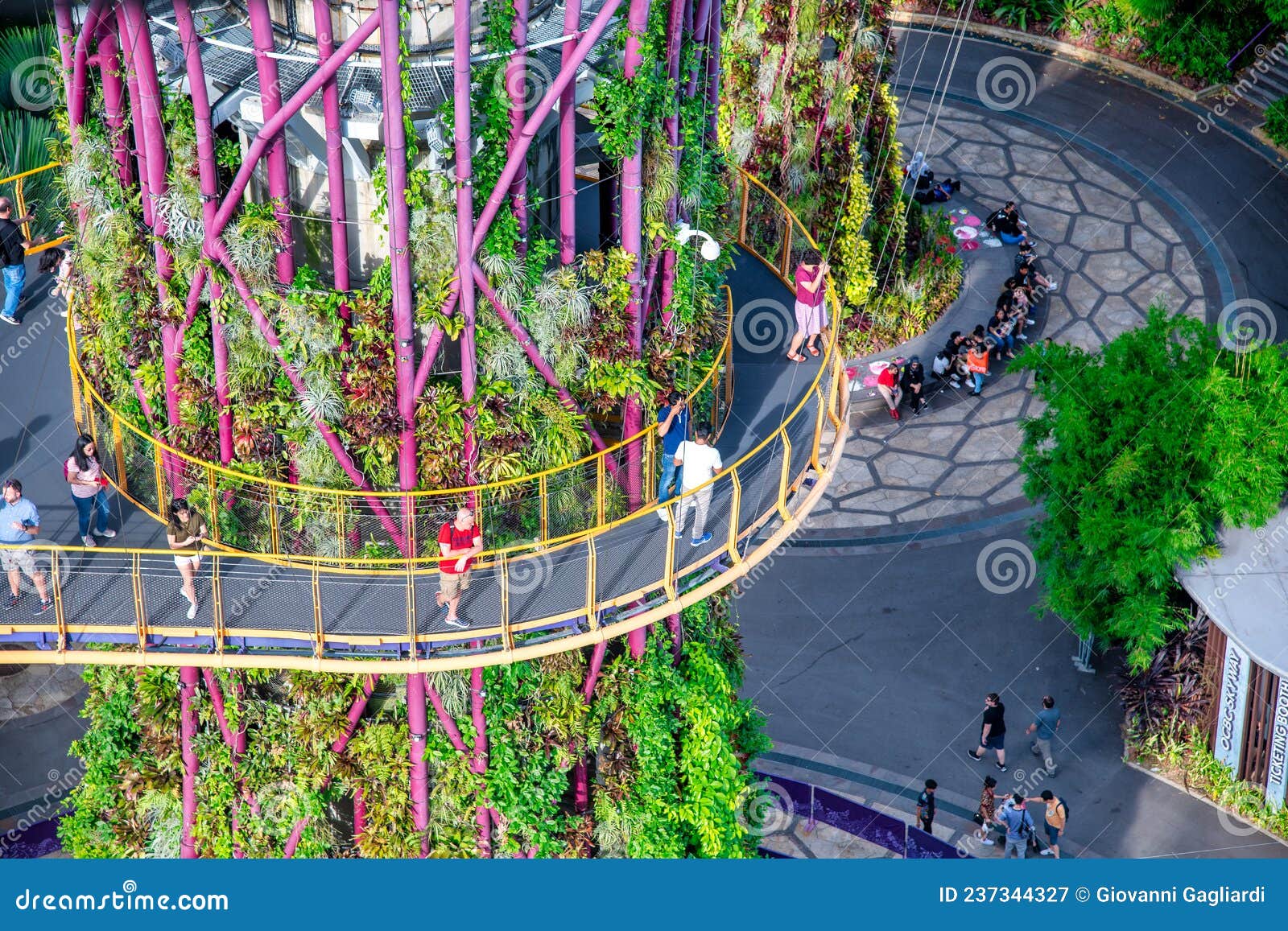 SINGAPORE JANUARY 1ST, 2020 Supertrees at Gardens by the Bay. the