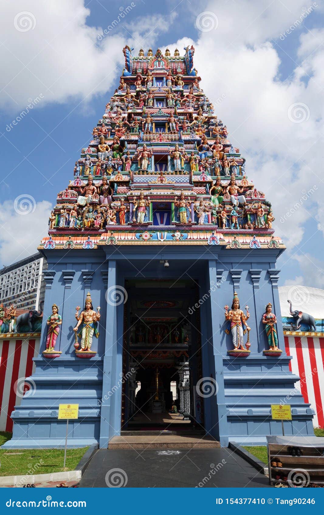 Sri Veerama Kaliamman Temple in Little India in Singapore ...