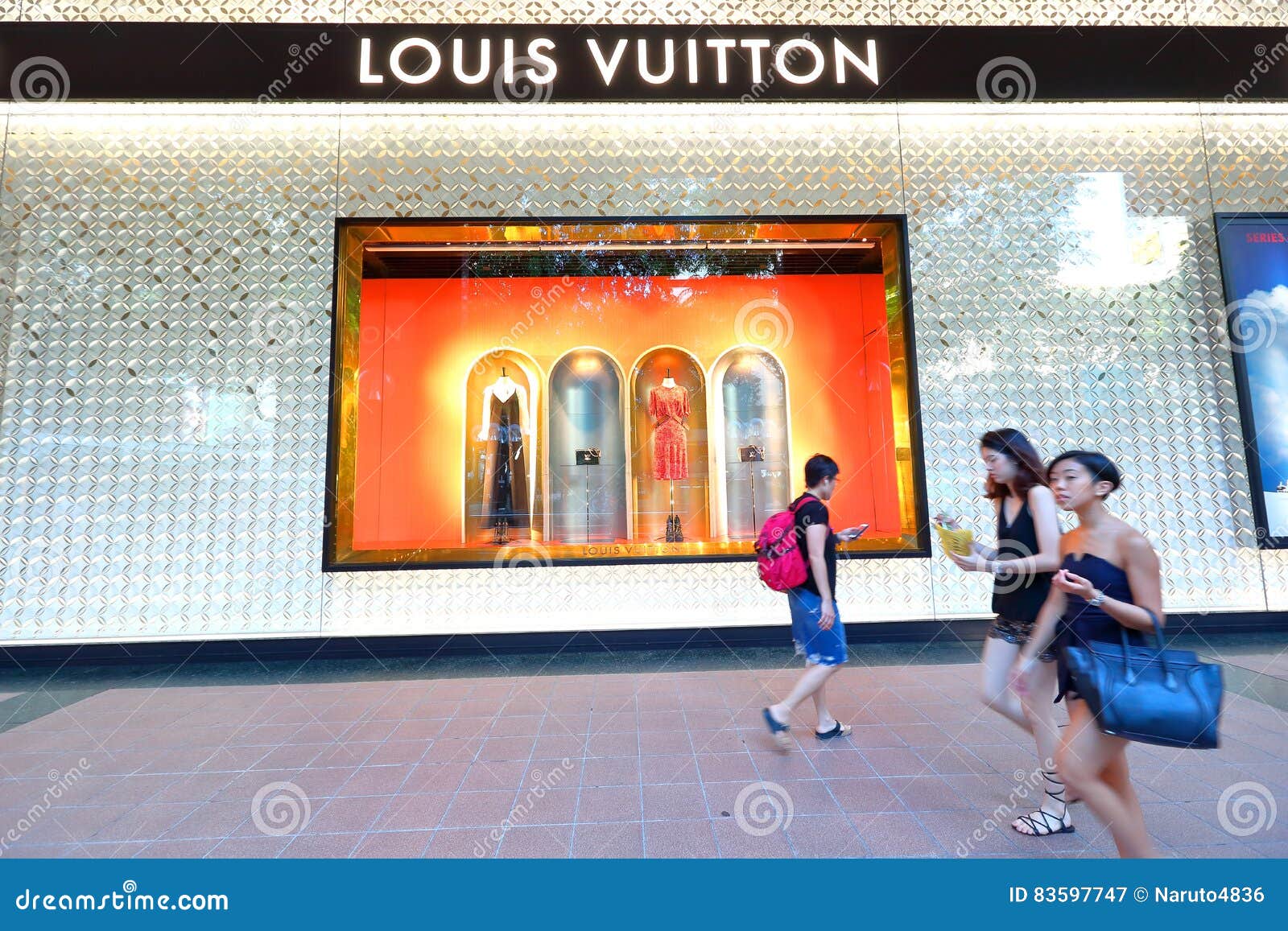 176 Singapore Louis Vuitton Shop Night Images, Stock Photos & Vectors