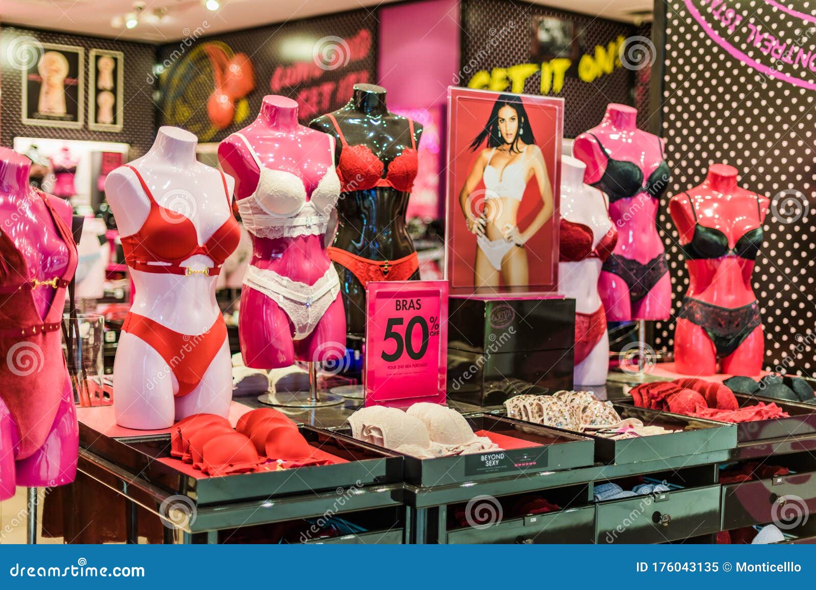 Interior of La Senza Store, a Canadian Fashion Retailer Editorial