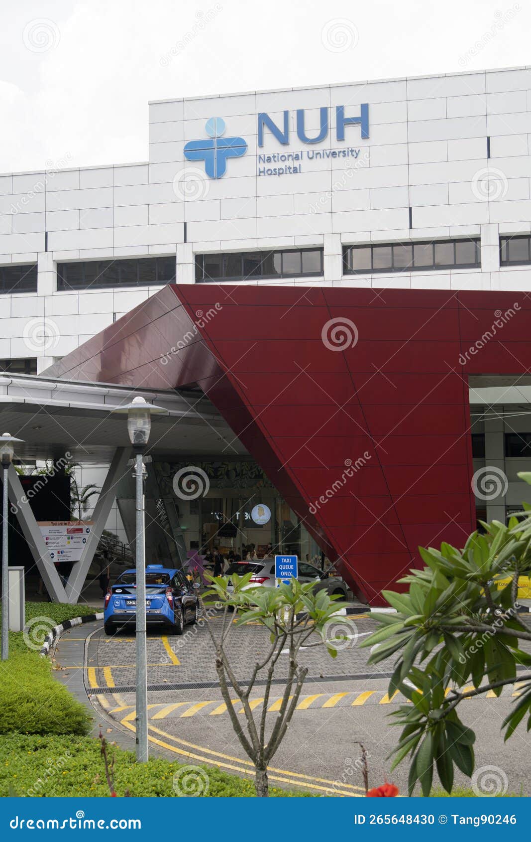 Singapore National University Hospital Main Building Facade View Singapore National University Hospital Main Building Facade View