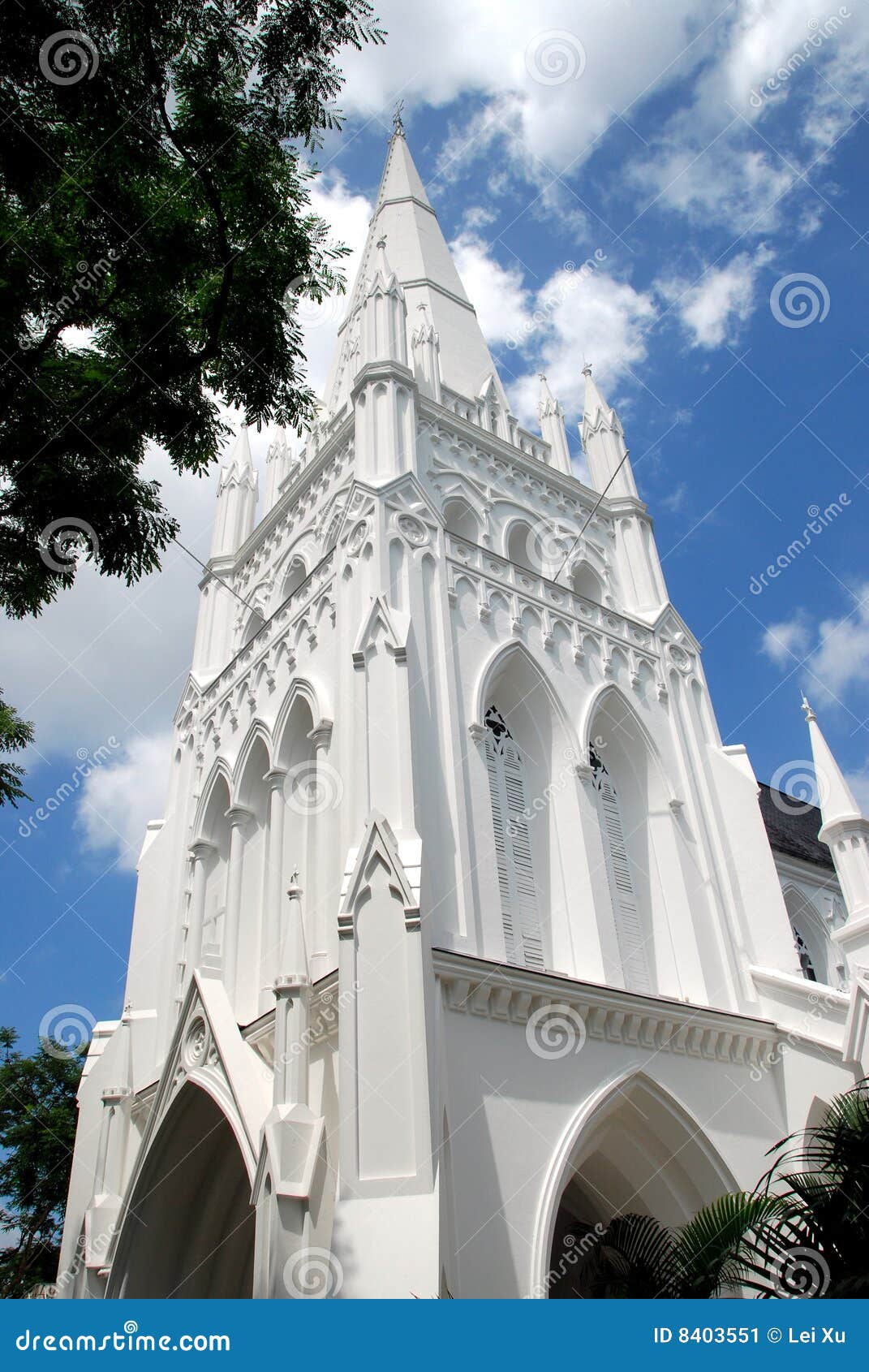singapore: neo-gothic st. andrew's cathedral