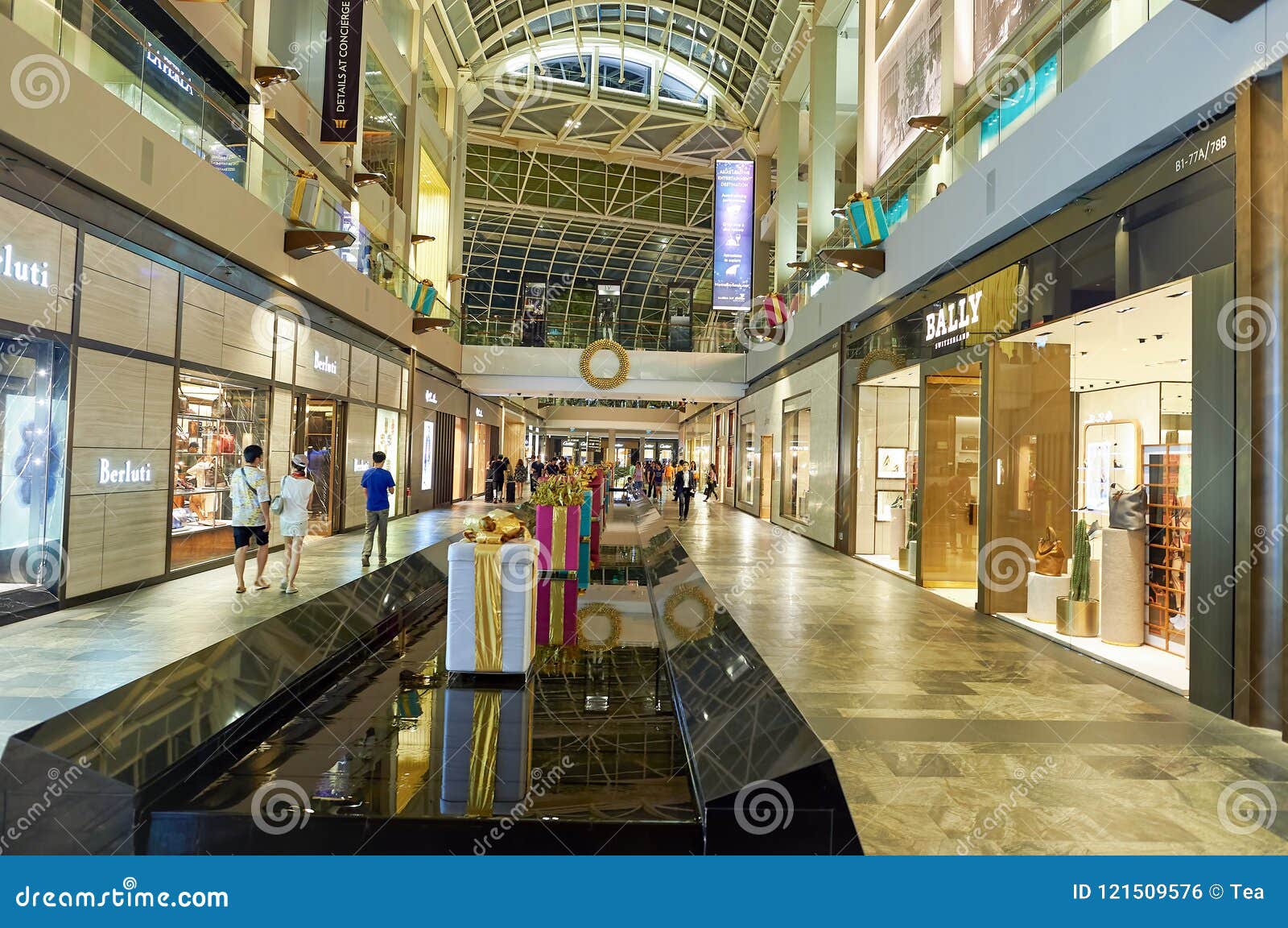 The Shoppes At Marina Bay Sands Editorial Photo Image Of Color
